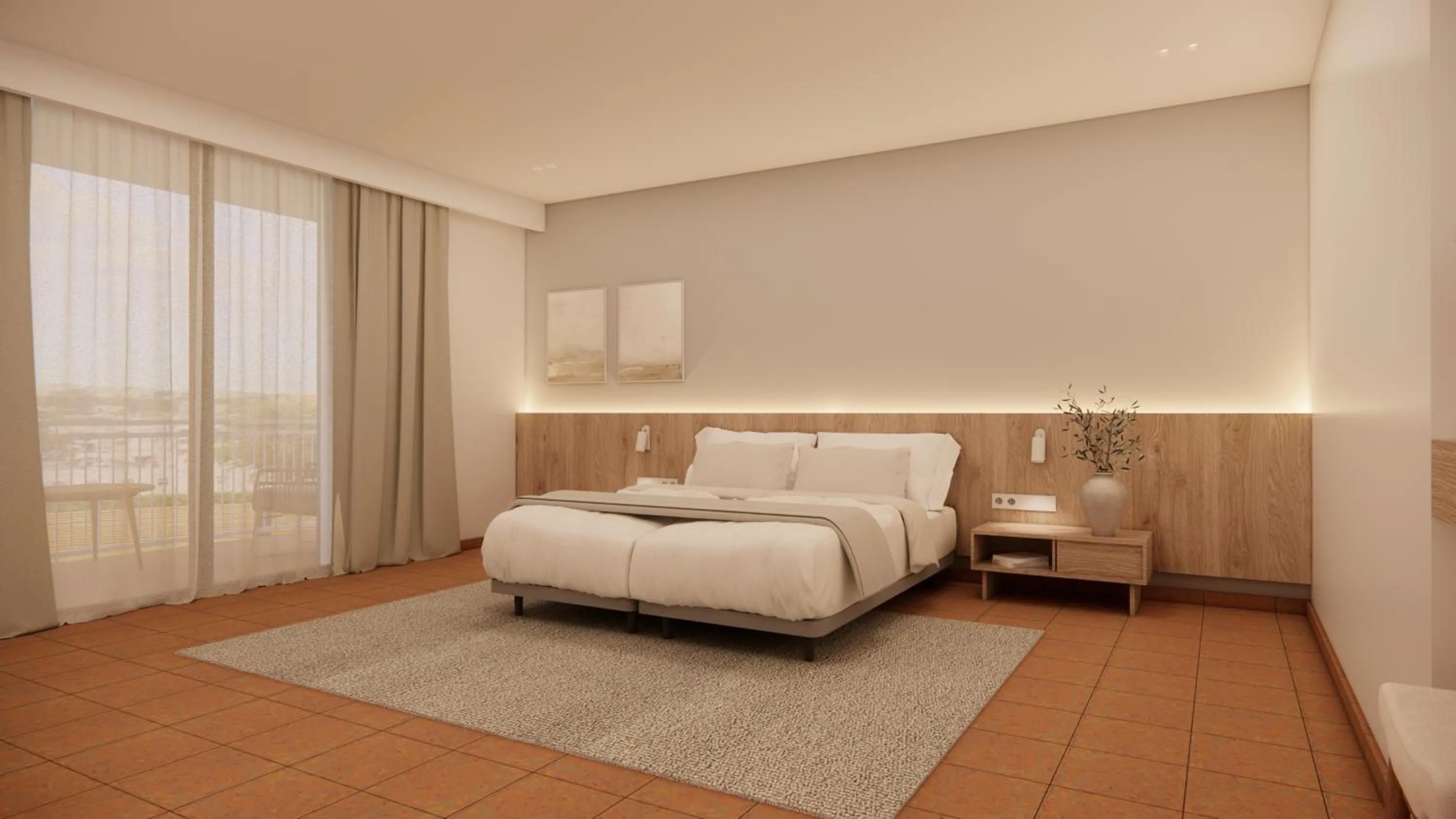 Bed in Hotel Navia Santa Ponsa - Adults Only