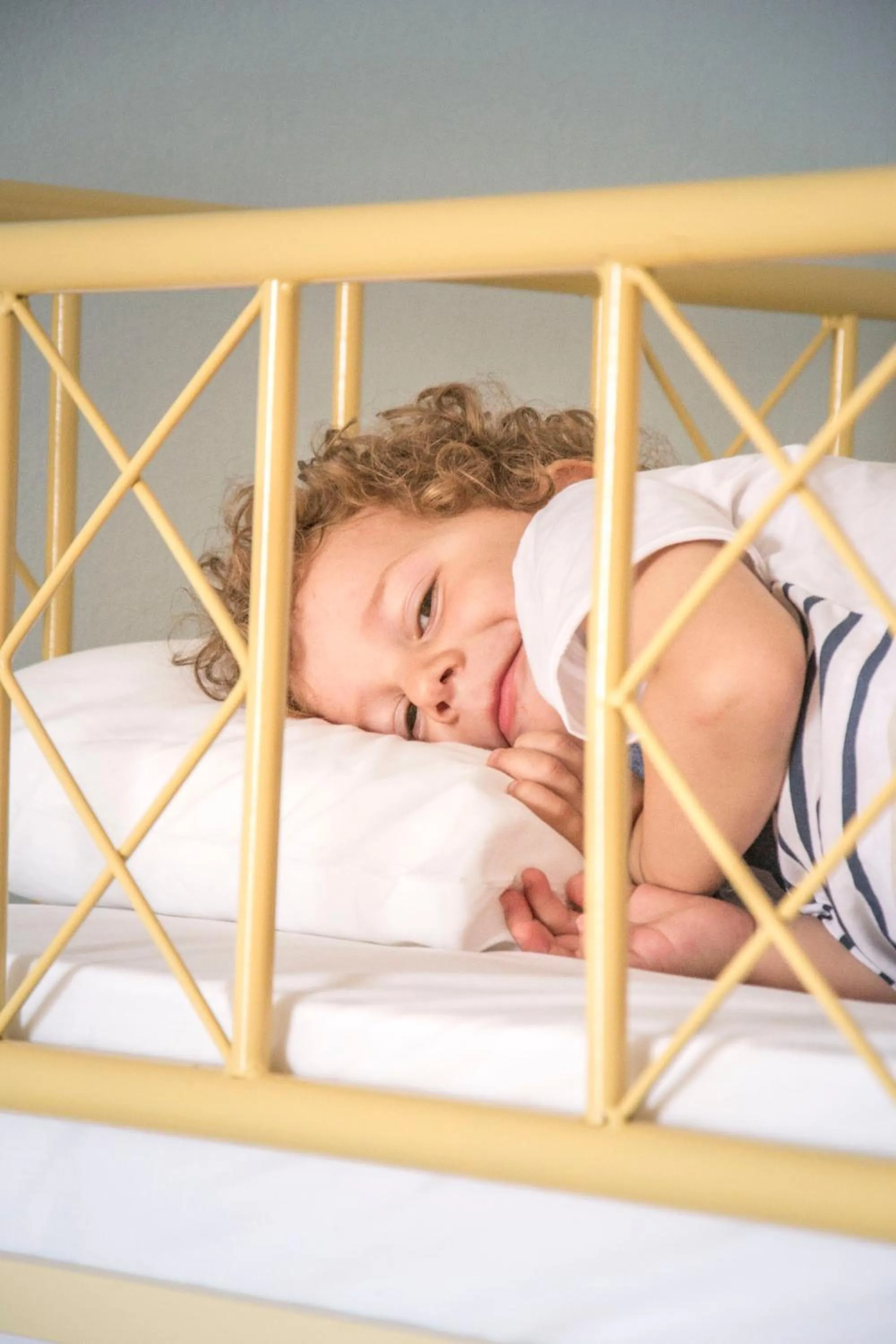 Bed in Vardes Hotel Studios