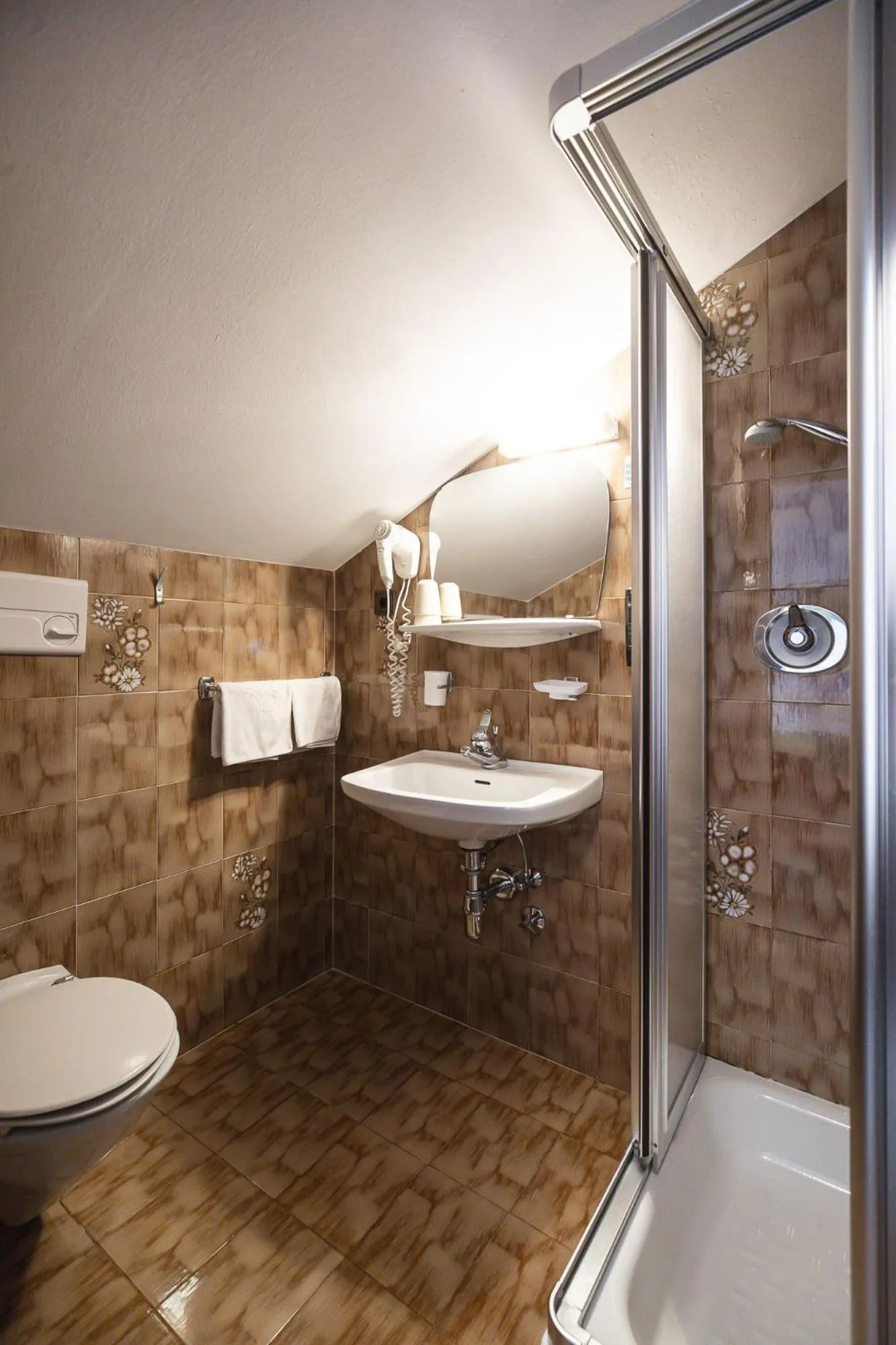 Shower in Hotel Mühlwald