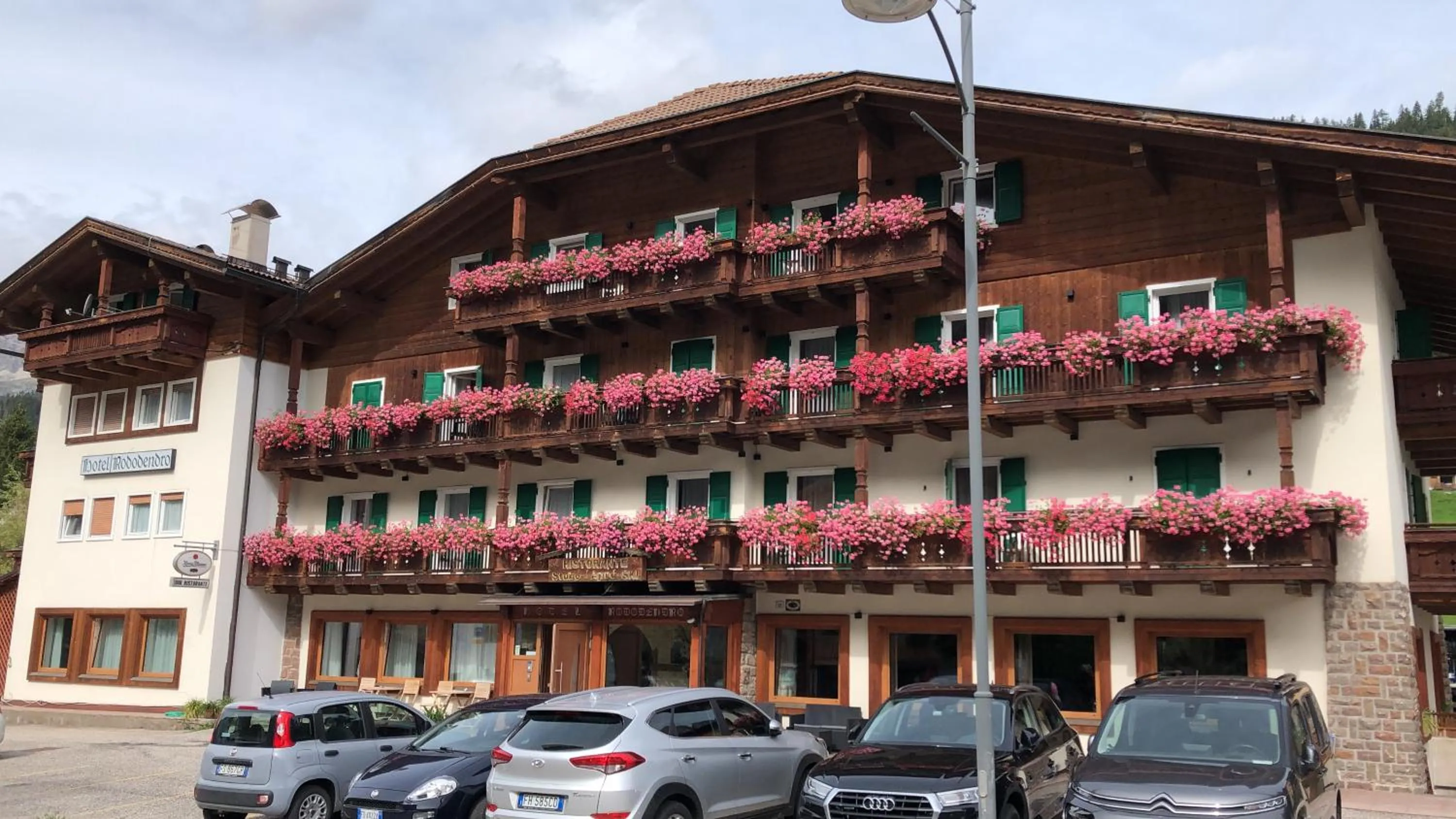 Property building in Hotel Rododendro Val di Fassa
