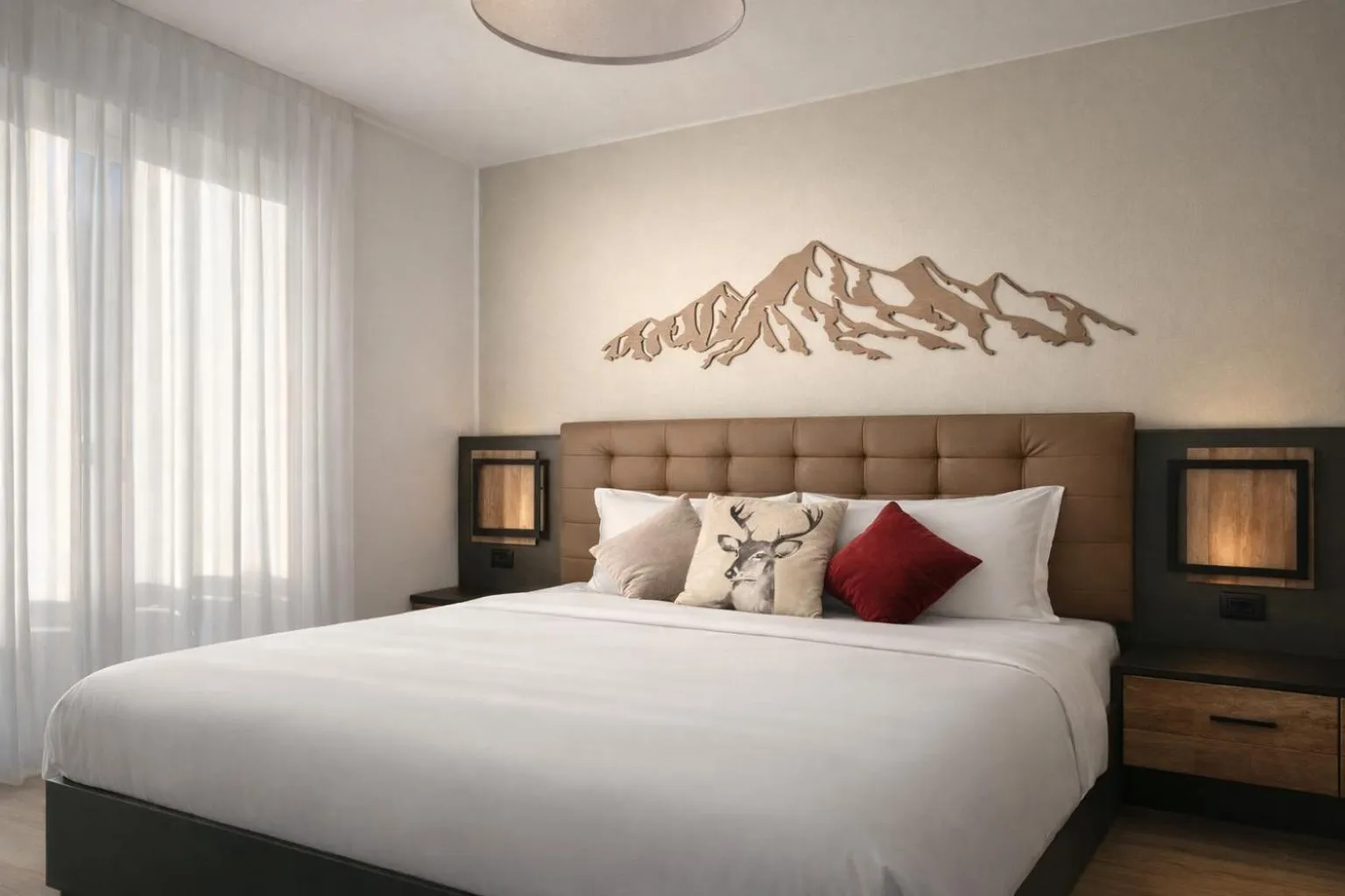 Bed in Hotel Rododendro Val di Fassa