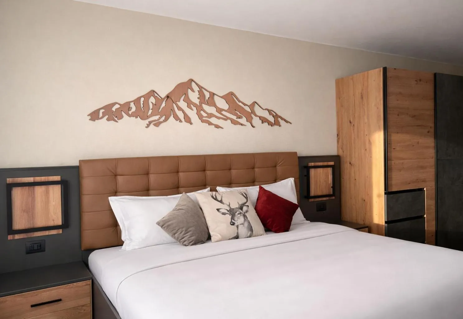 Bed in Hotel Rododendro Val di Fassa