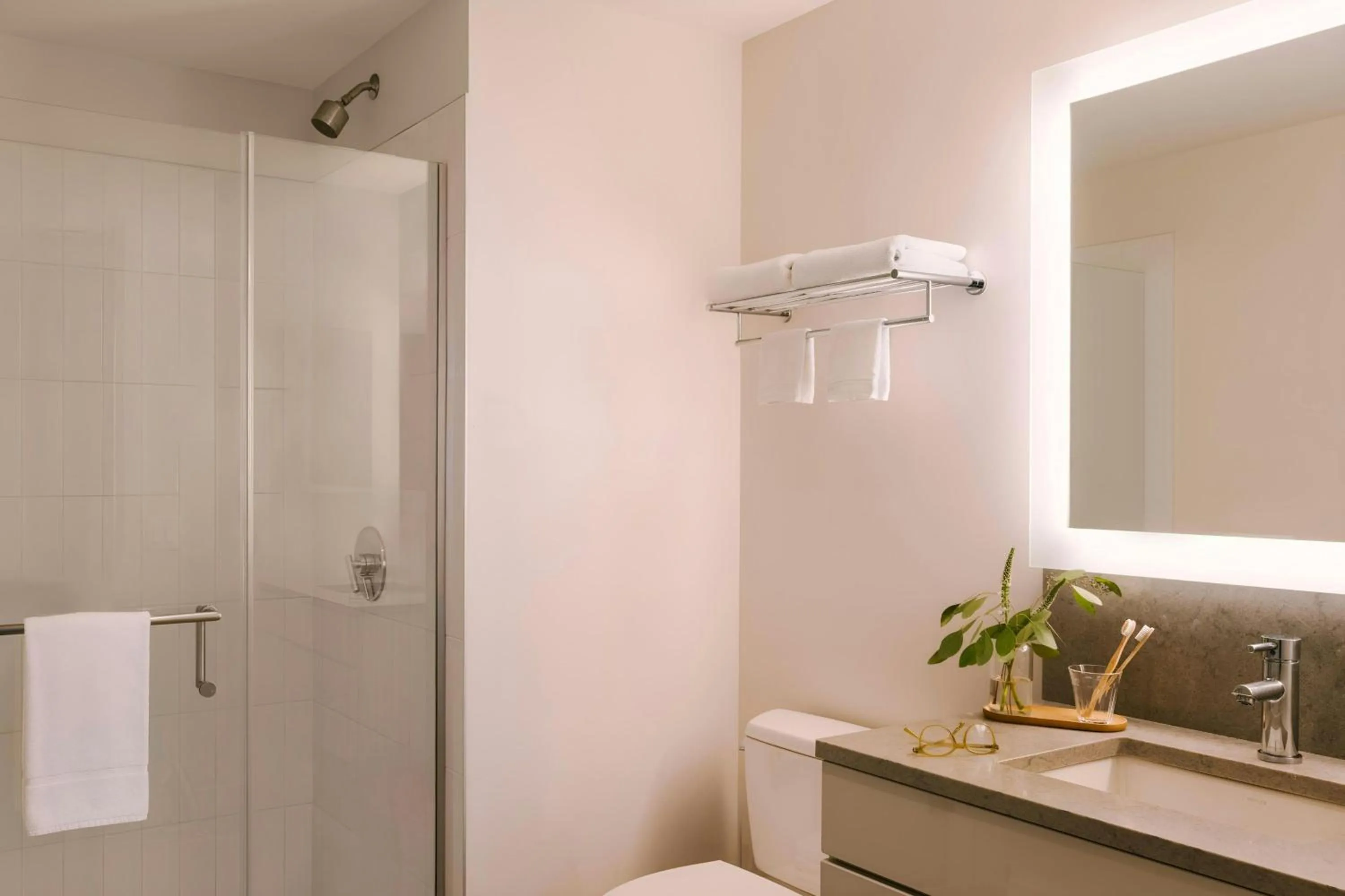 Bathroom in Sonder by Marriott Bonvoy Pierce Boston Apartments Fenway