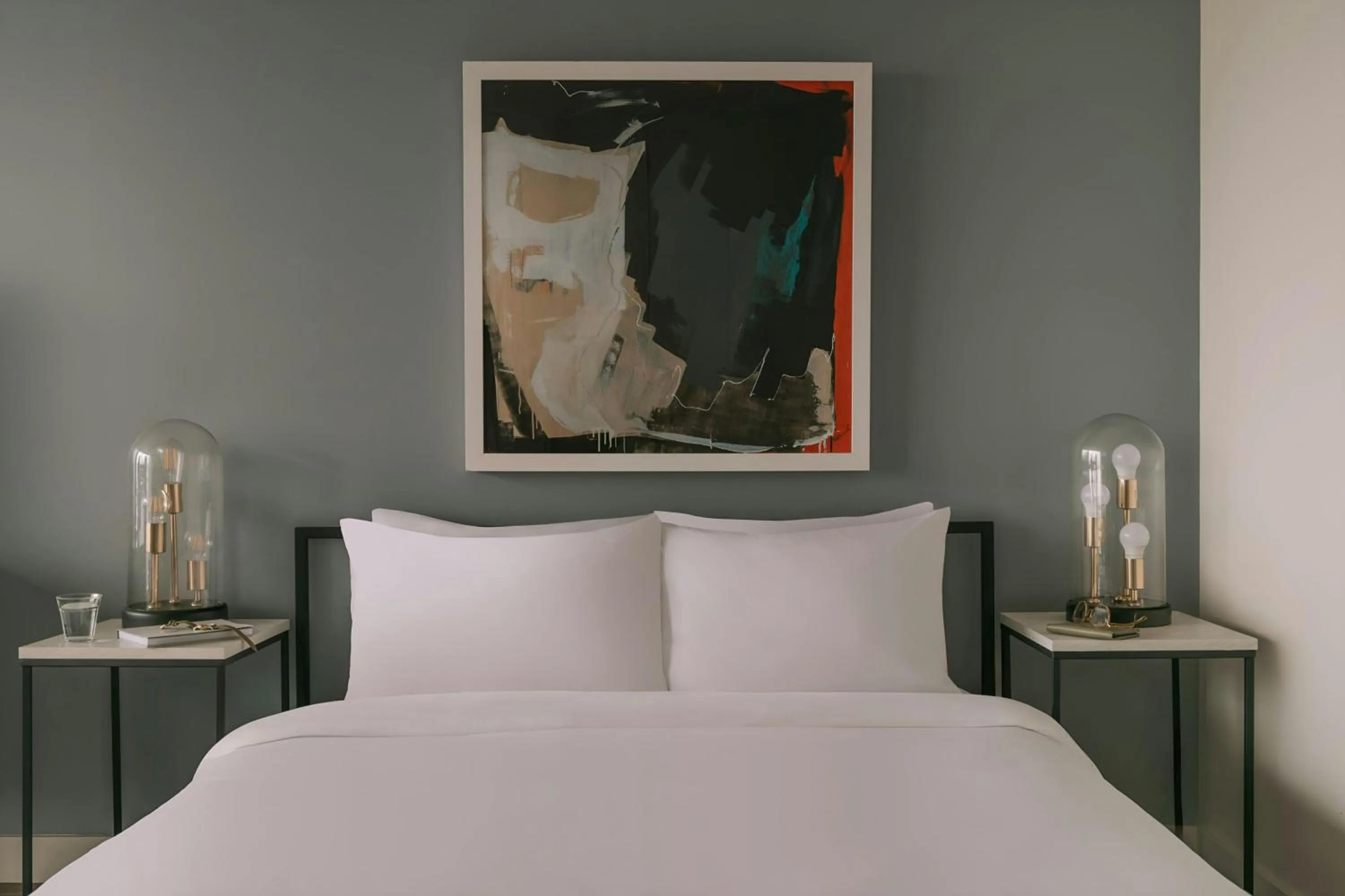 Bedroom, Bed in Sonder by Marriott Bonvoy Pierce Boston Apartments Fenway