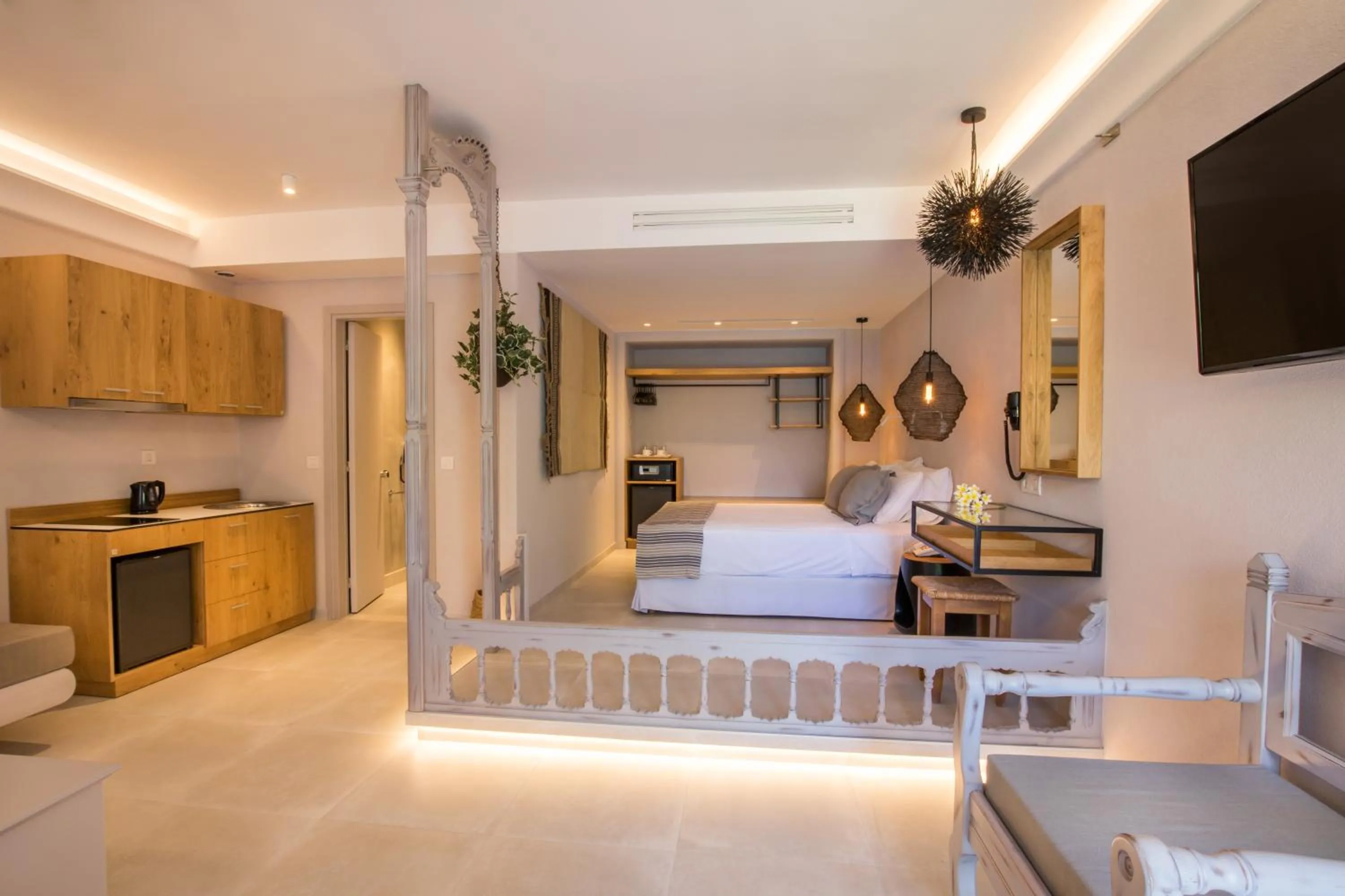 Kitchen or kitchenette in Aegean Village Beachfront Resort