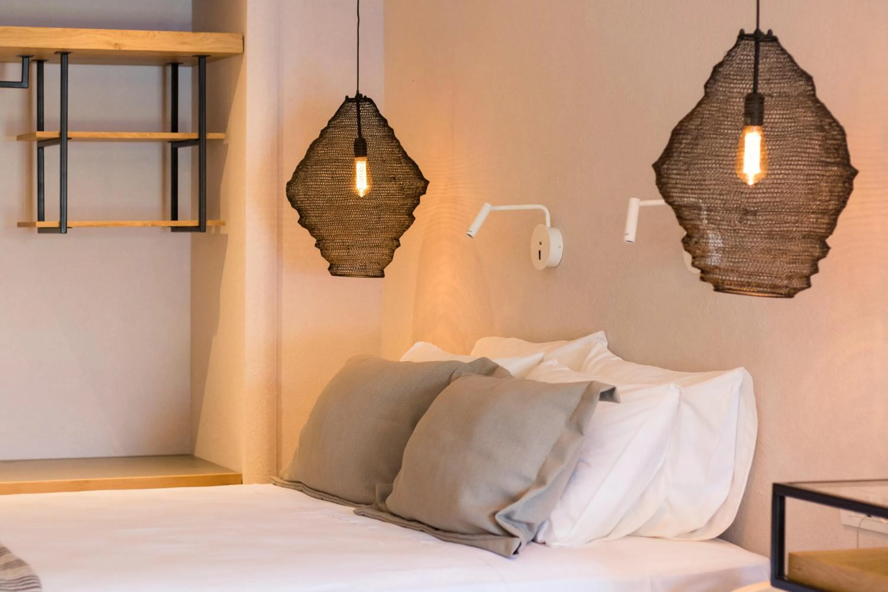 Bed in Aegean Village Beachfront Resort