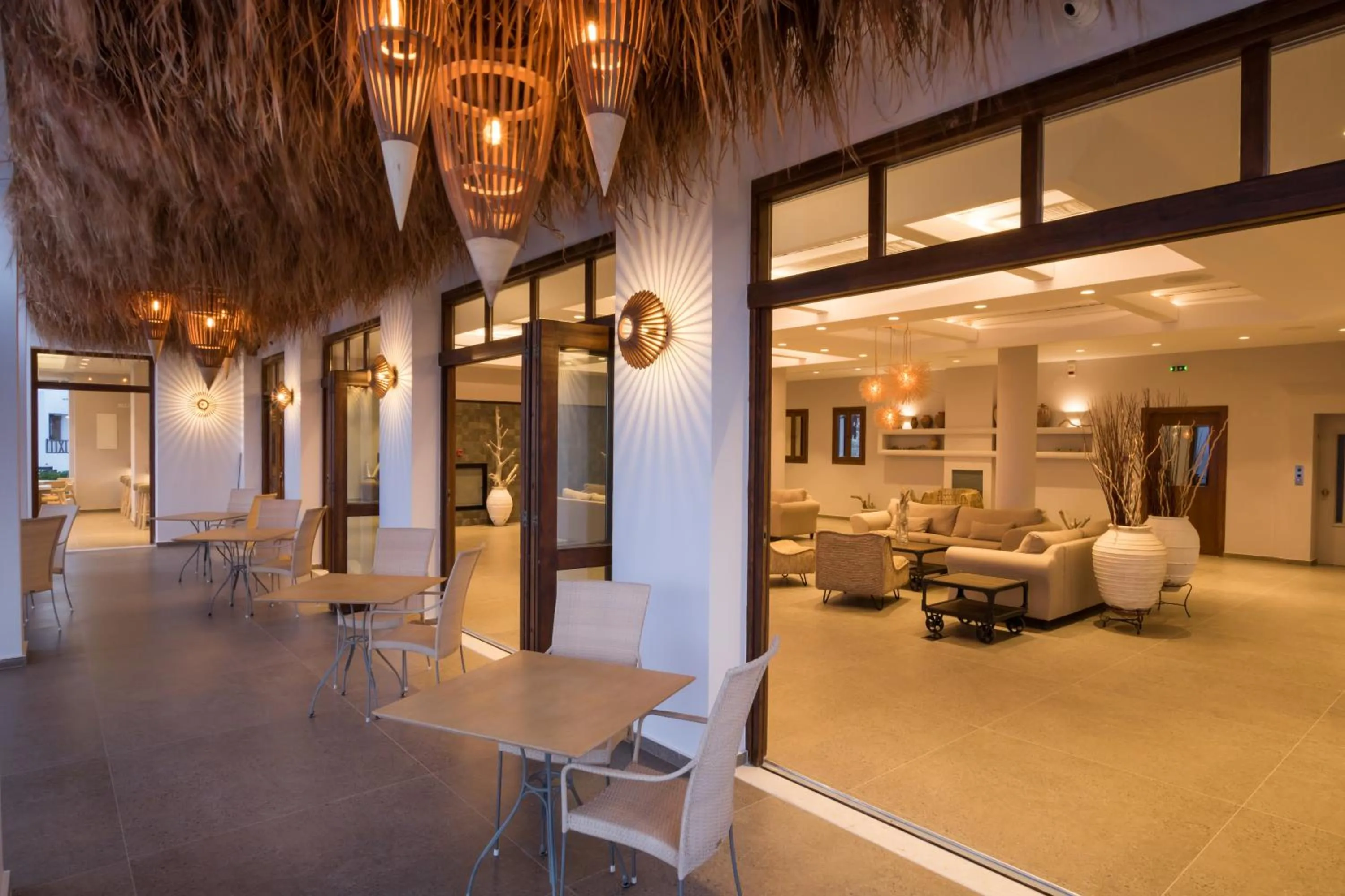 Seating area in Aegean Village Beachfront Resort