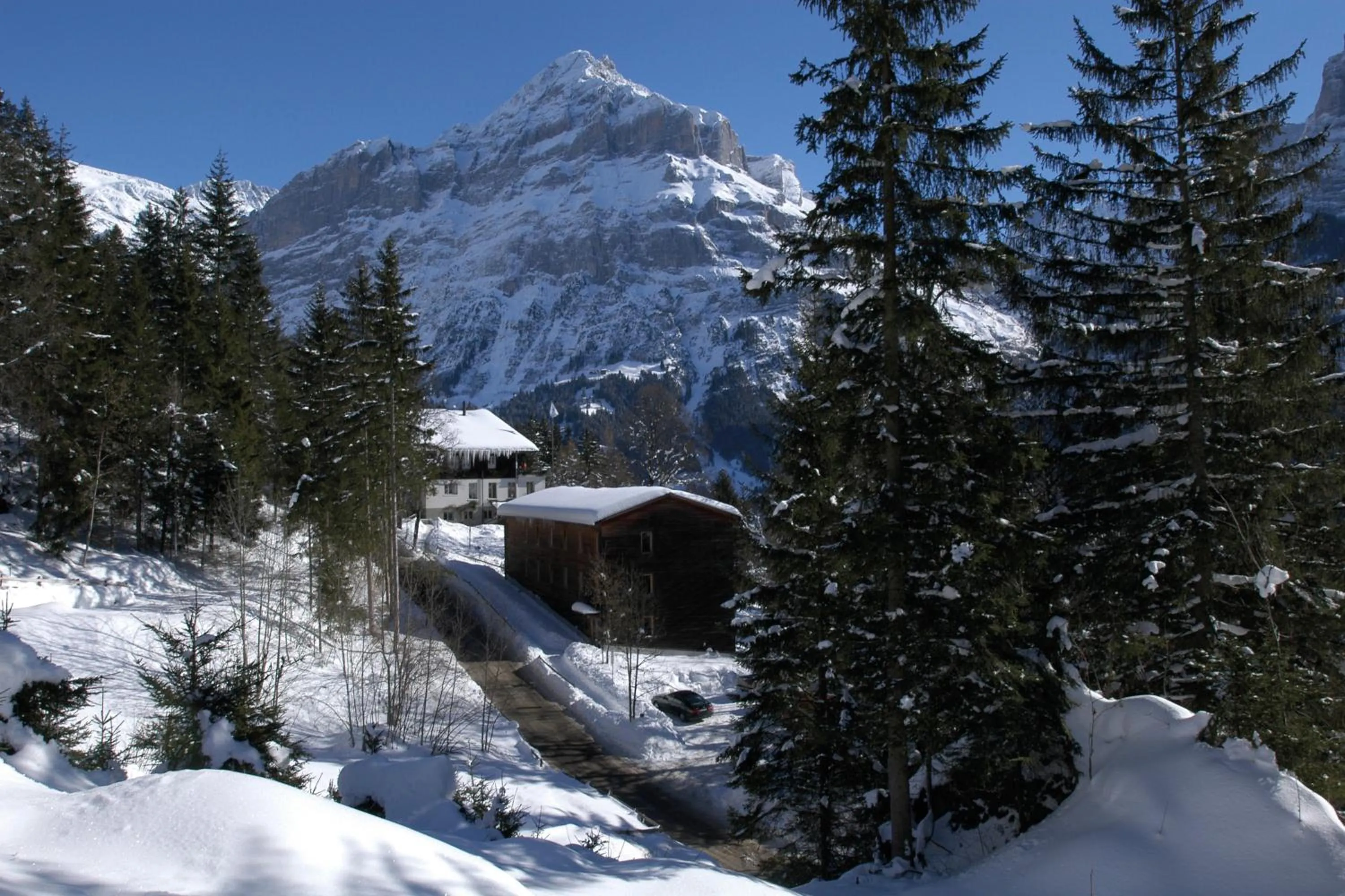 Winter in Grindelwald Youth Hostel