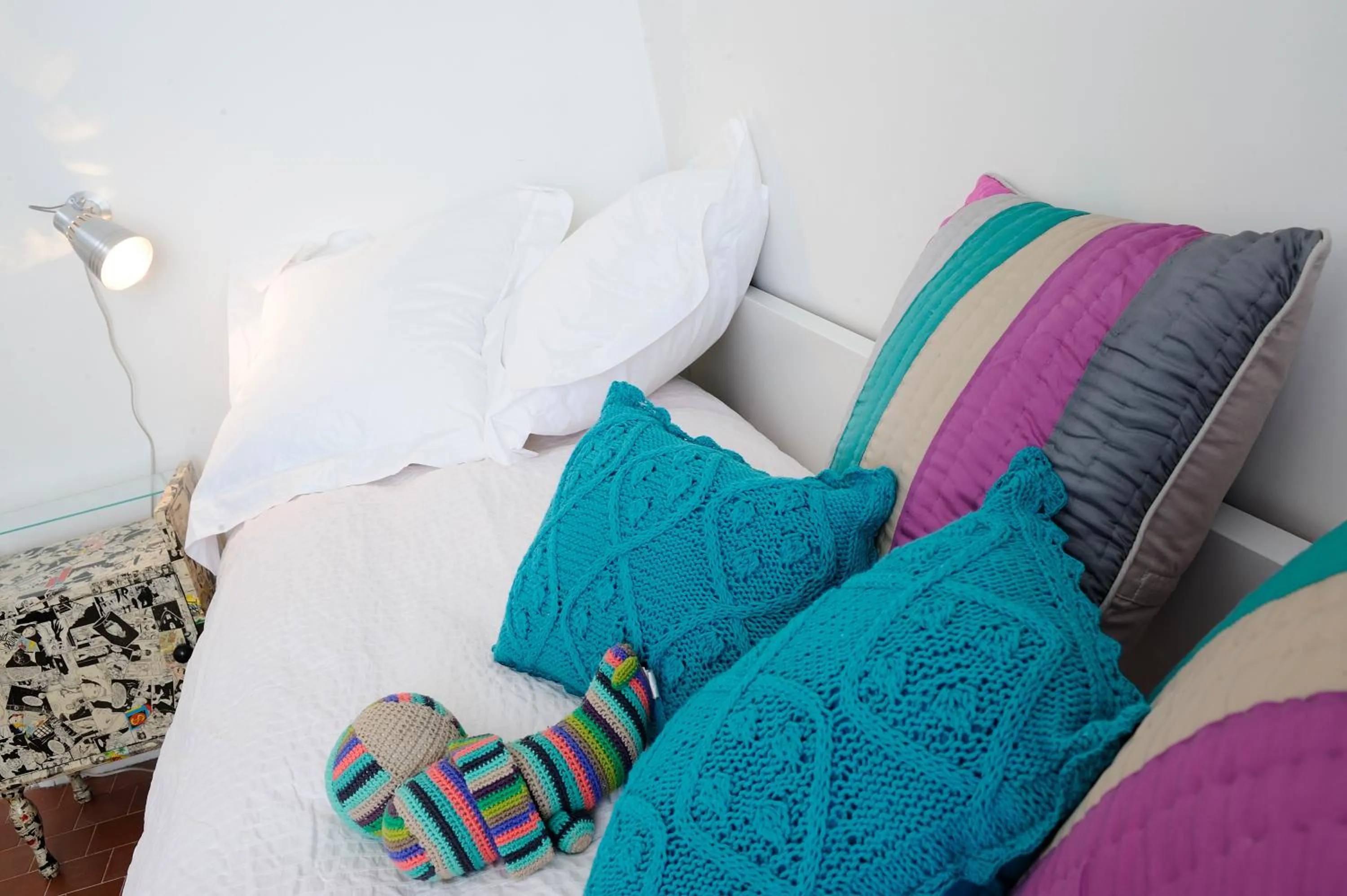 Decorative detail, Bed in Il Caminetto Montefiascone