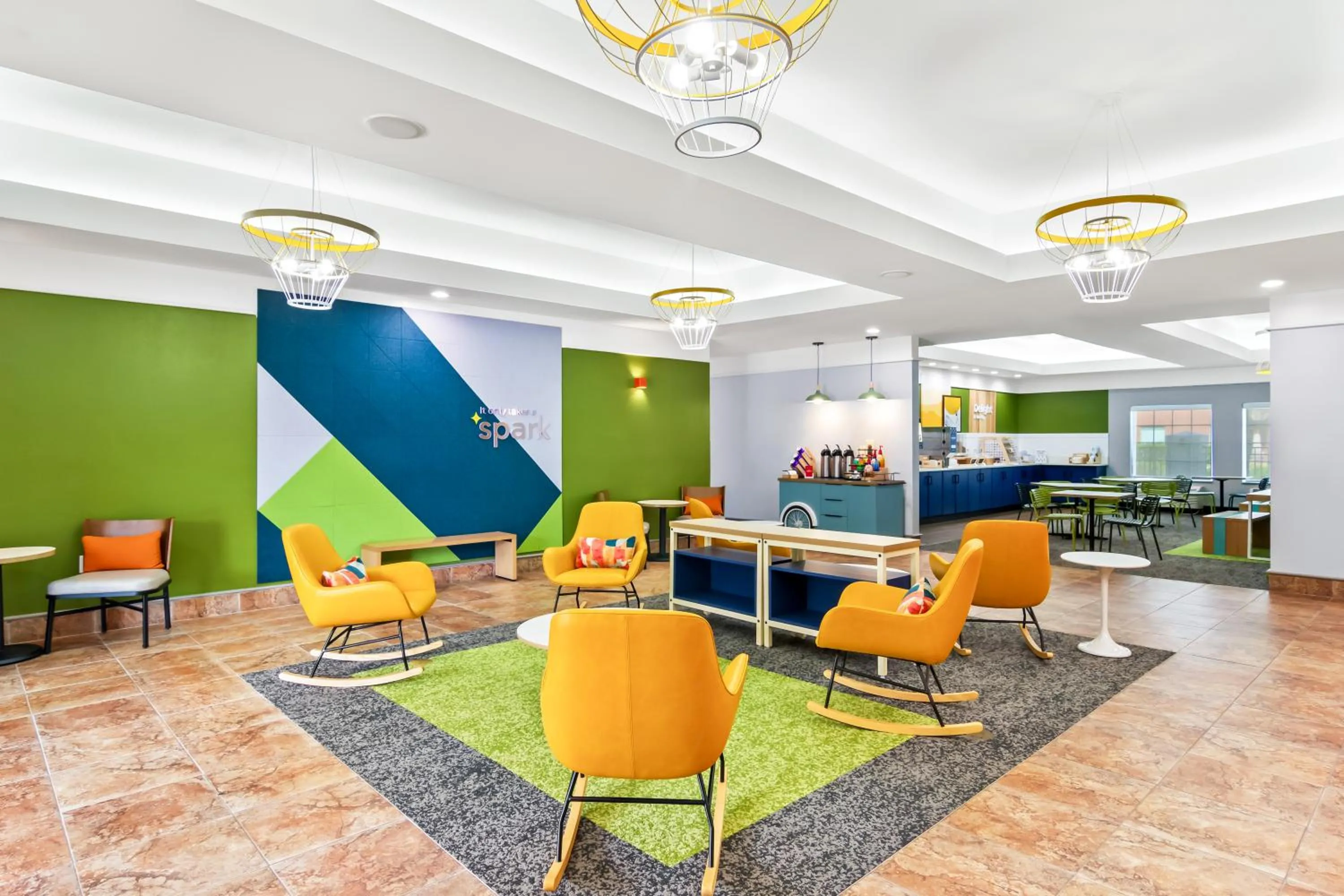 Seating area in Spark by Hilton Kingsland