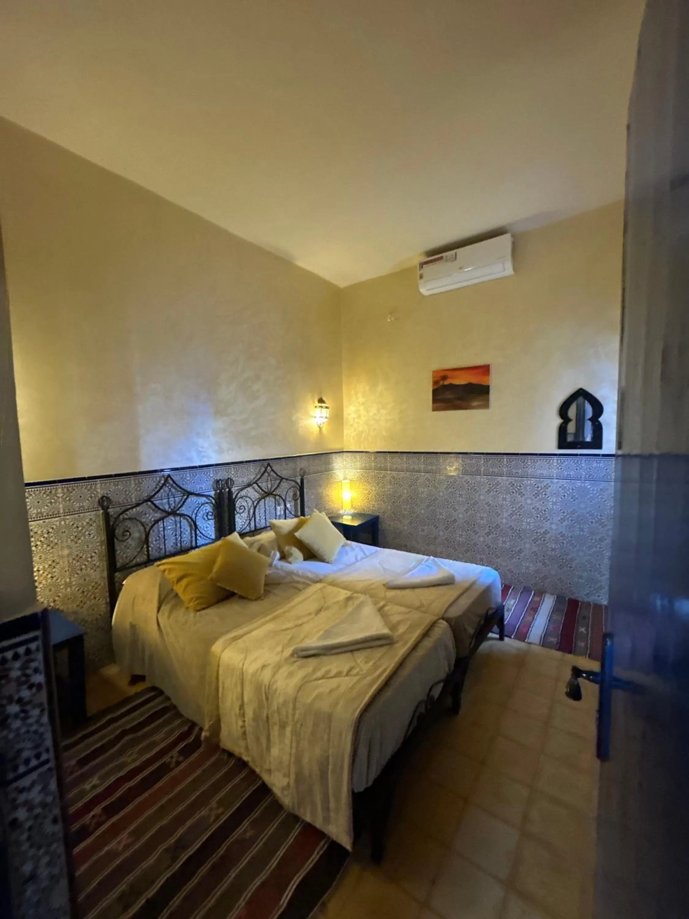 Bed in Hotel Riad Ali