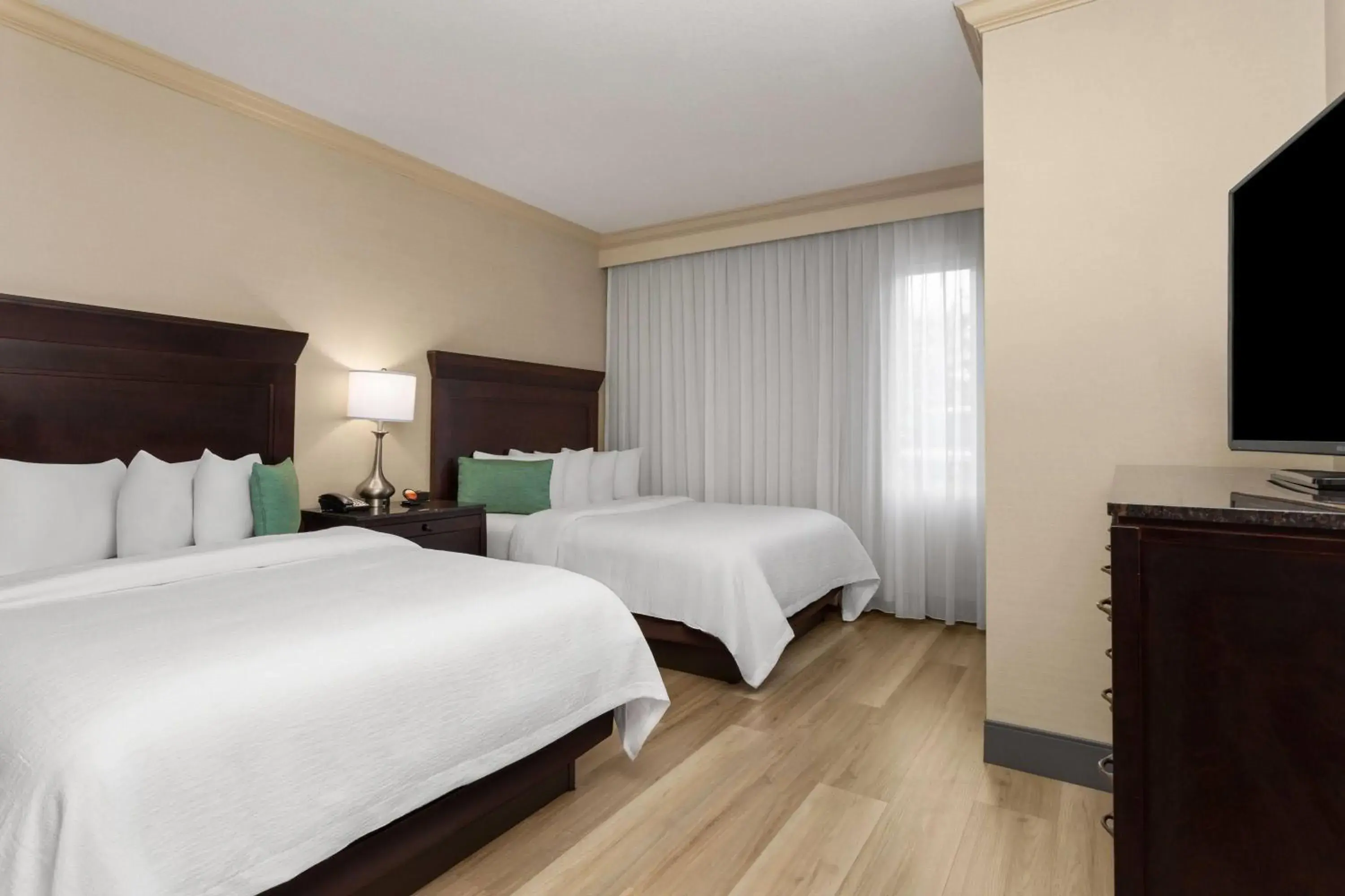 Queen Suite with Two Queen Beds and Roll-in Shower - Mobility Access/Non-Smoking in Hawthorn Extended Stay by Wyndham West Palm Beach Queen Suite with Two Queen Beds and Roll-in Shower - Mobility Access/Non-Smoking in Hawthorn Extended Stay by Wyndham West Palm Beach