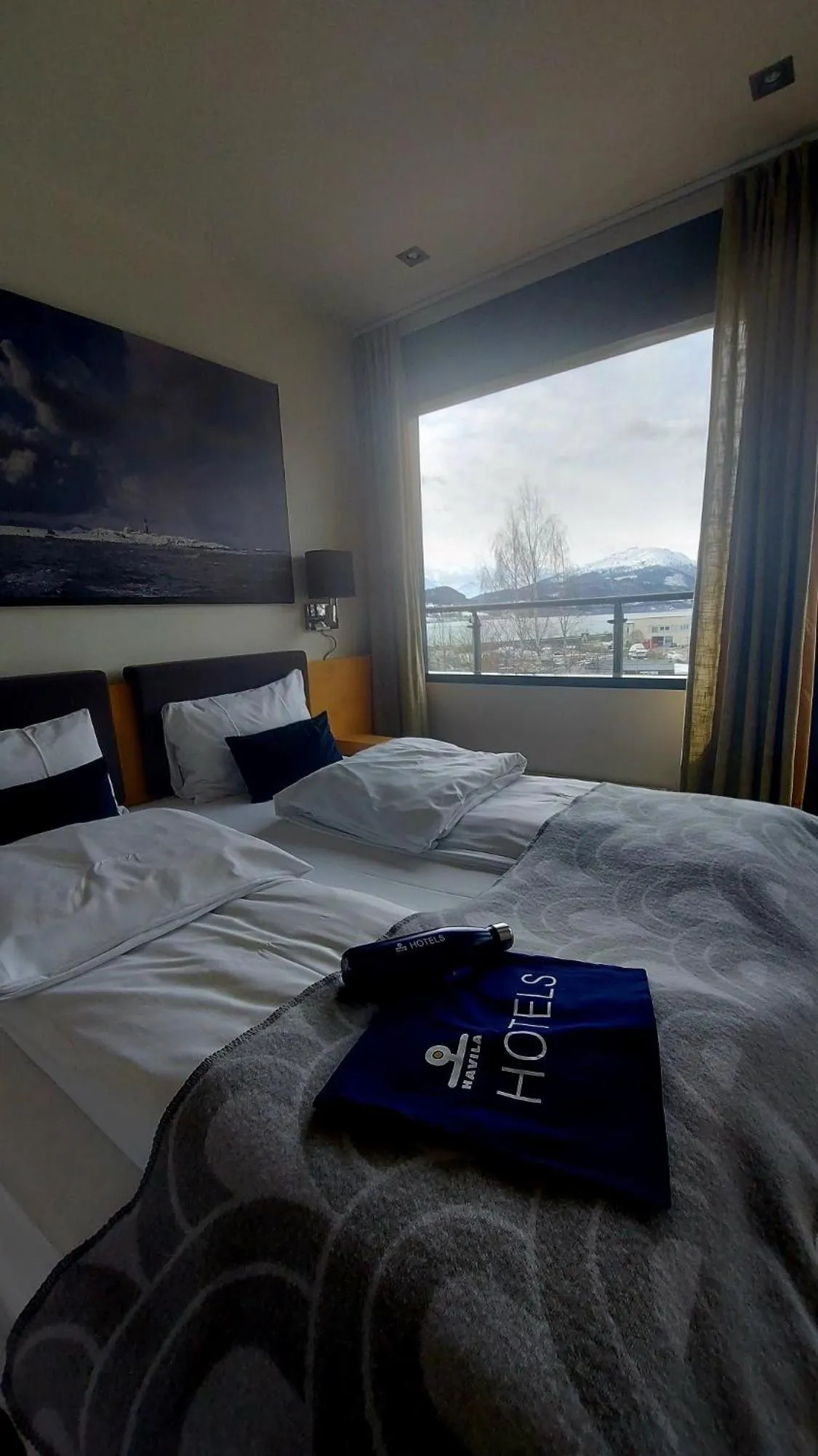 Bed in Havila Hotel Ivar Aasen