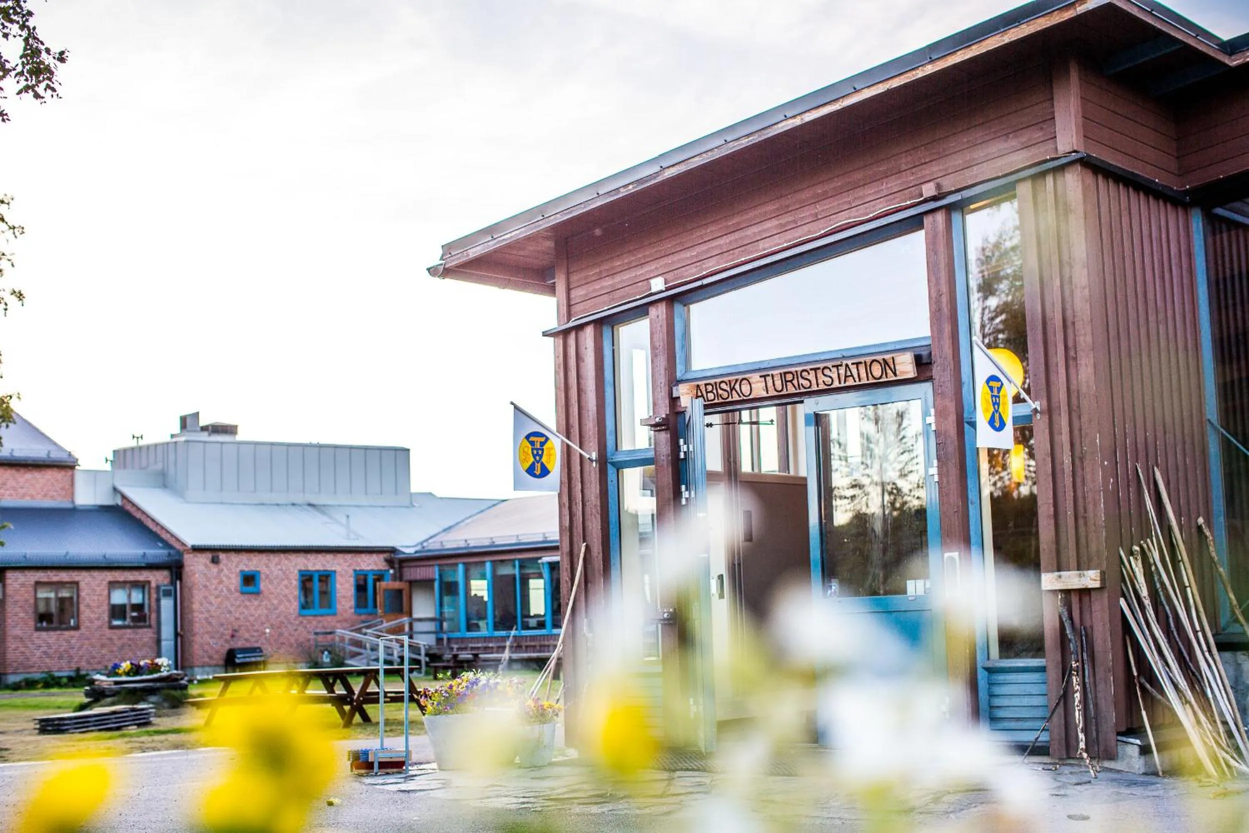 Facade/entrance in STF Abisko Turiststation