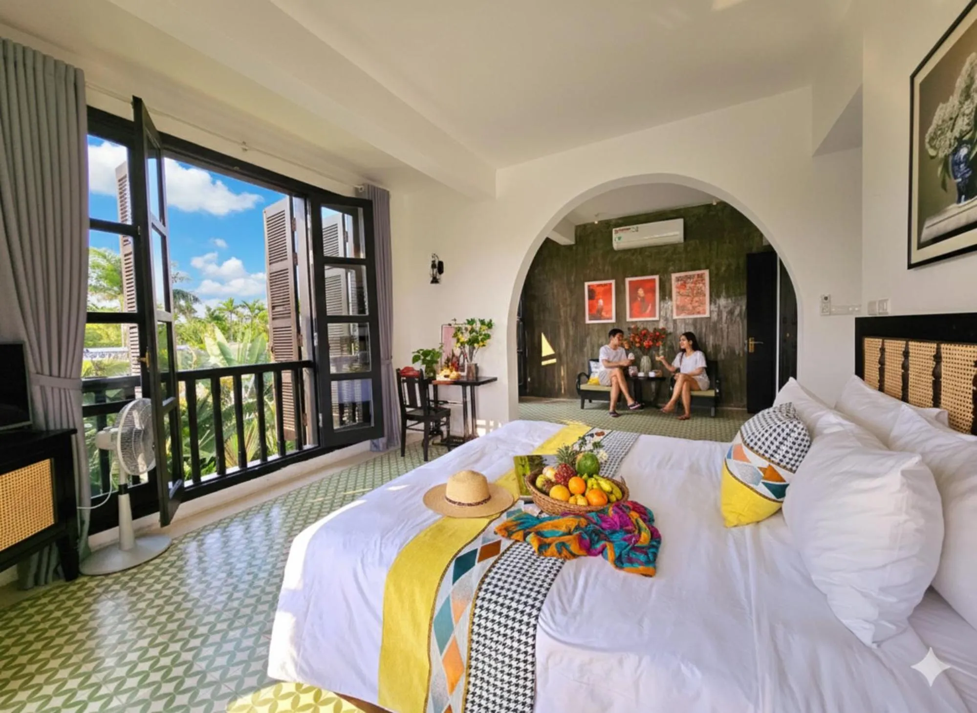 Bed in Nghé Garden Resort Hội An