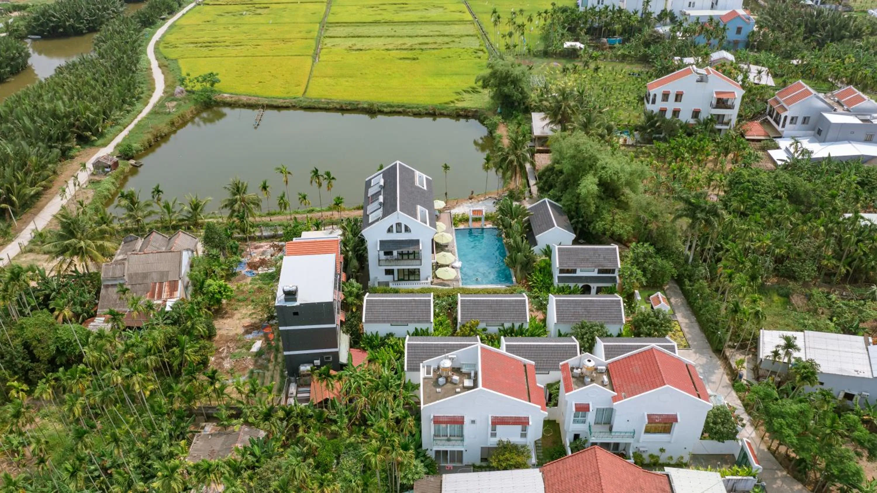 Natural landscape in Nghé Garden Resort Hội An