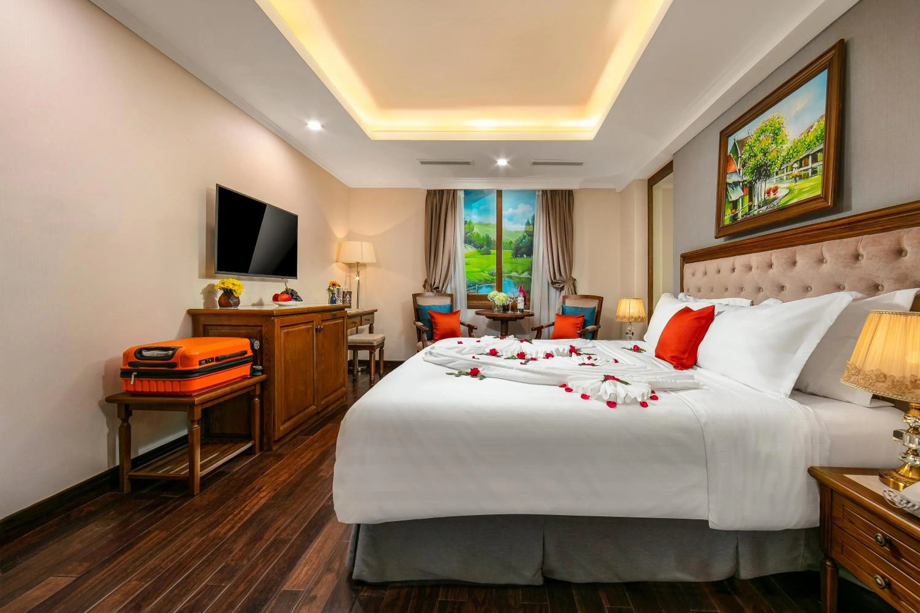 Bed in Hanoi Dalvostro Valentino Hotel & Spa