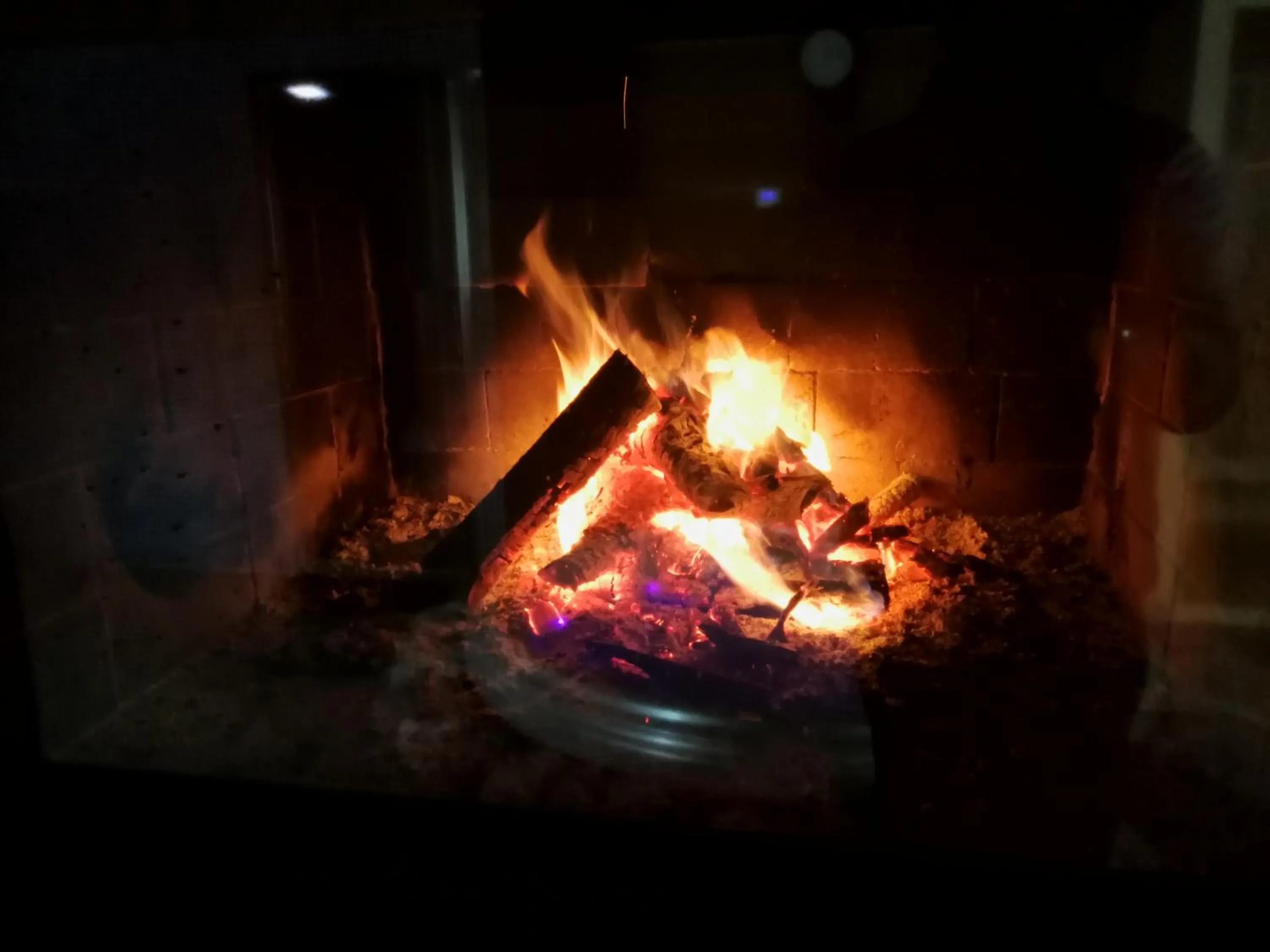 fireplace in Hotel Edelweiss & SPA