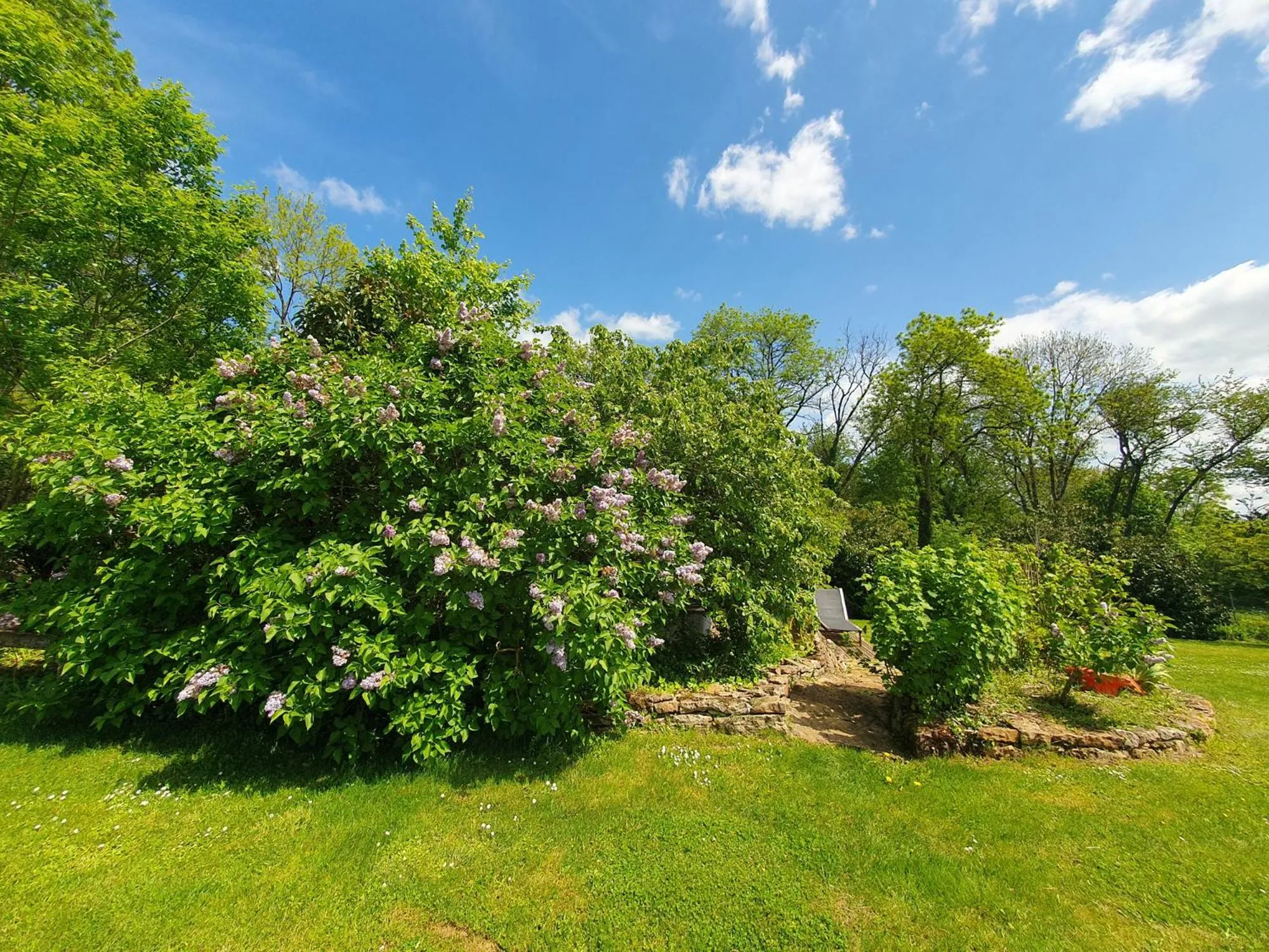 Garden in Jardin des Sens, la Rente d'Eguilly