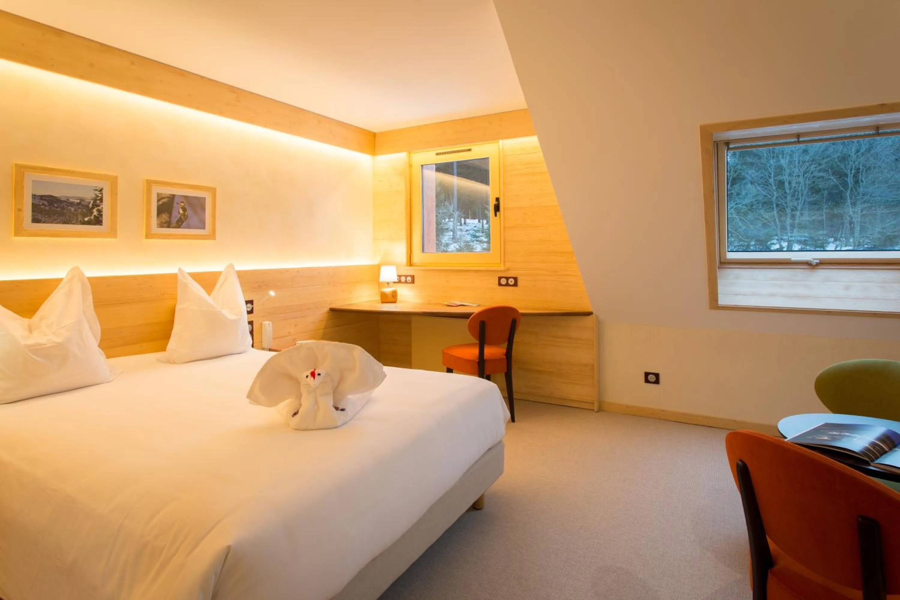 Bed in Hotel Restaurant Mont Champ du Feu