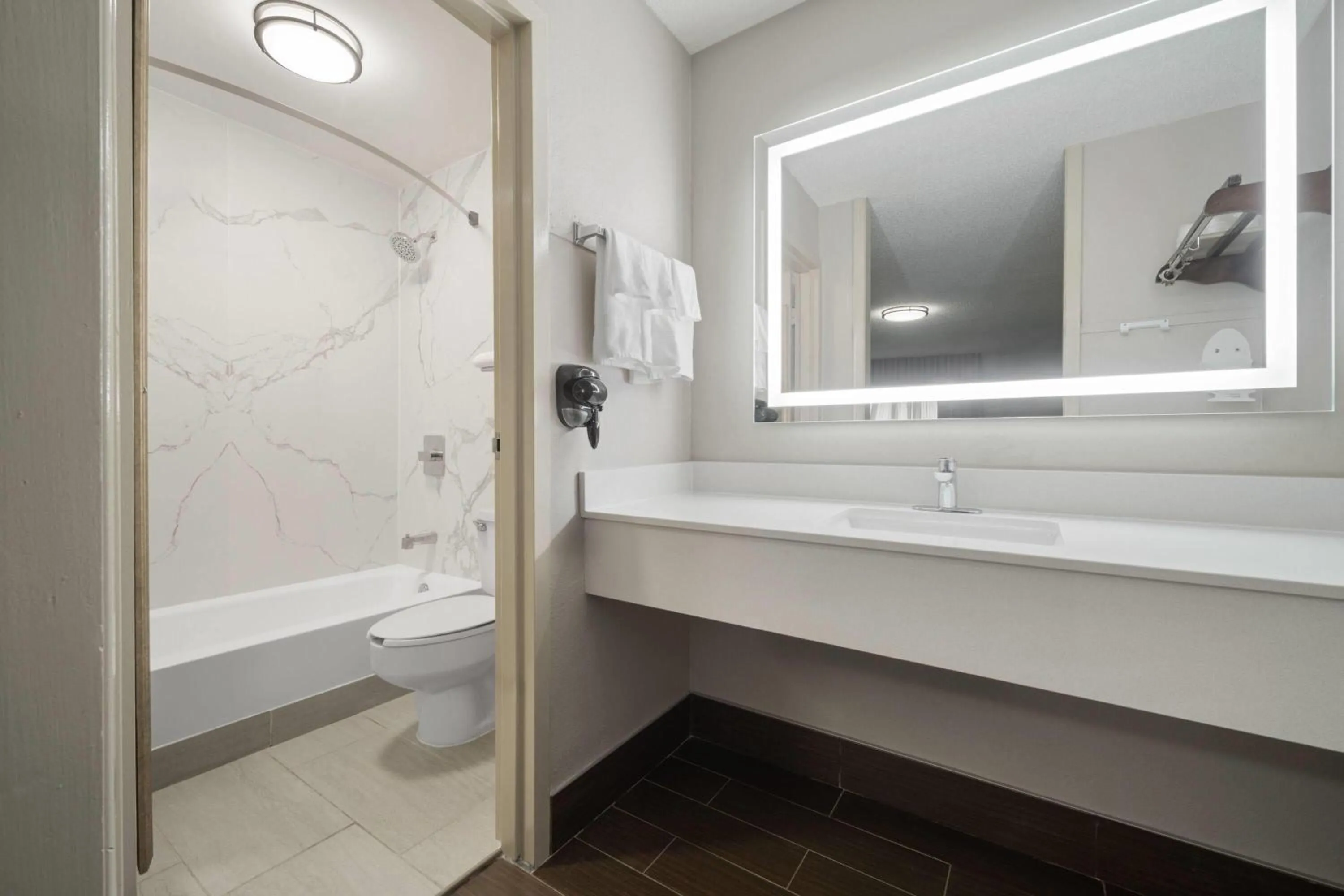 Bathroom in Super 8 by Wyndham Macon West