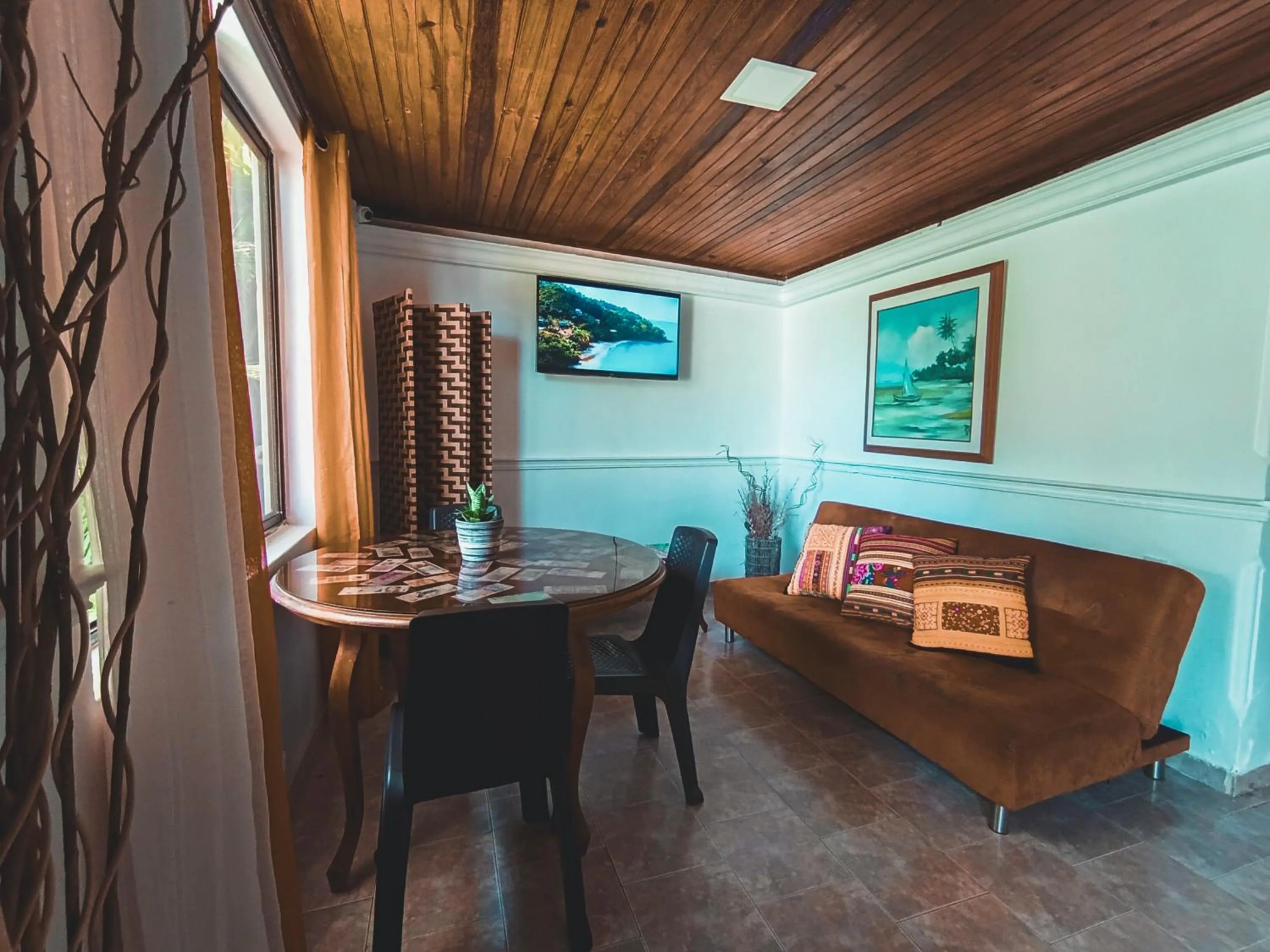 Living room in The Rock House Eco