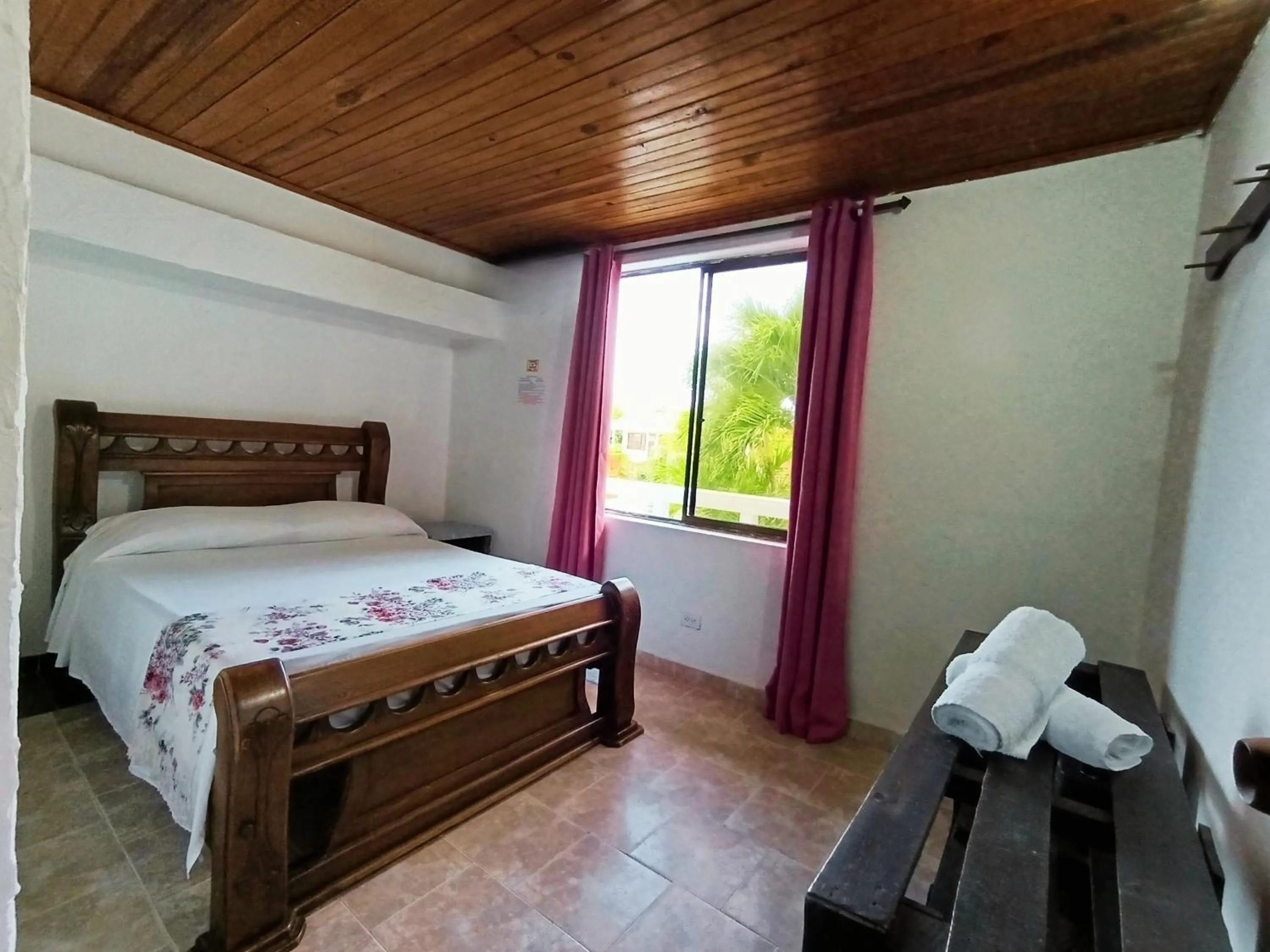 Bed in The Rock House Eco