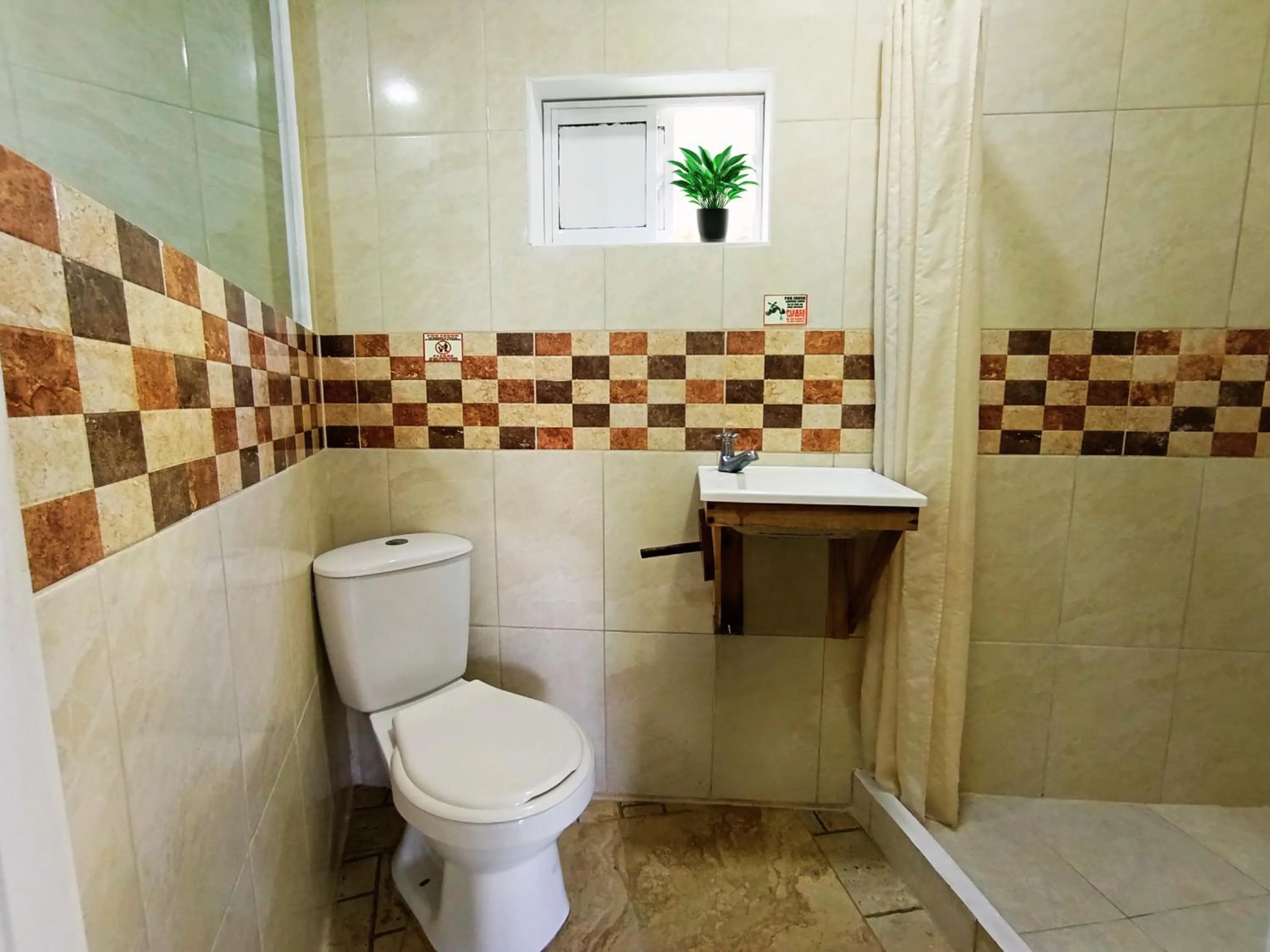 Bathroom in The Rock House Eco