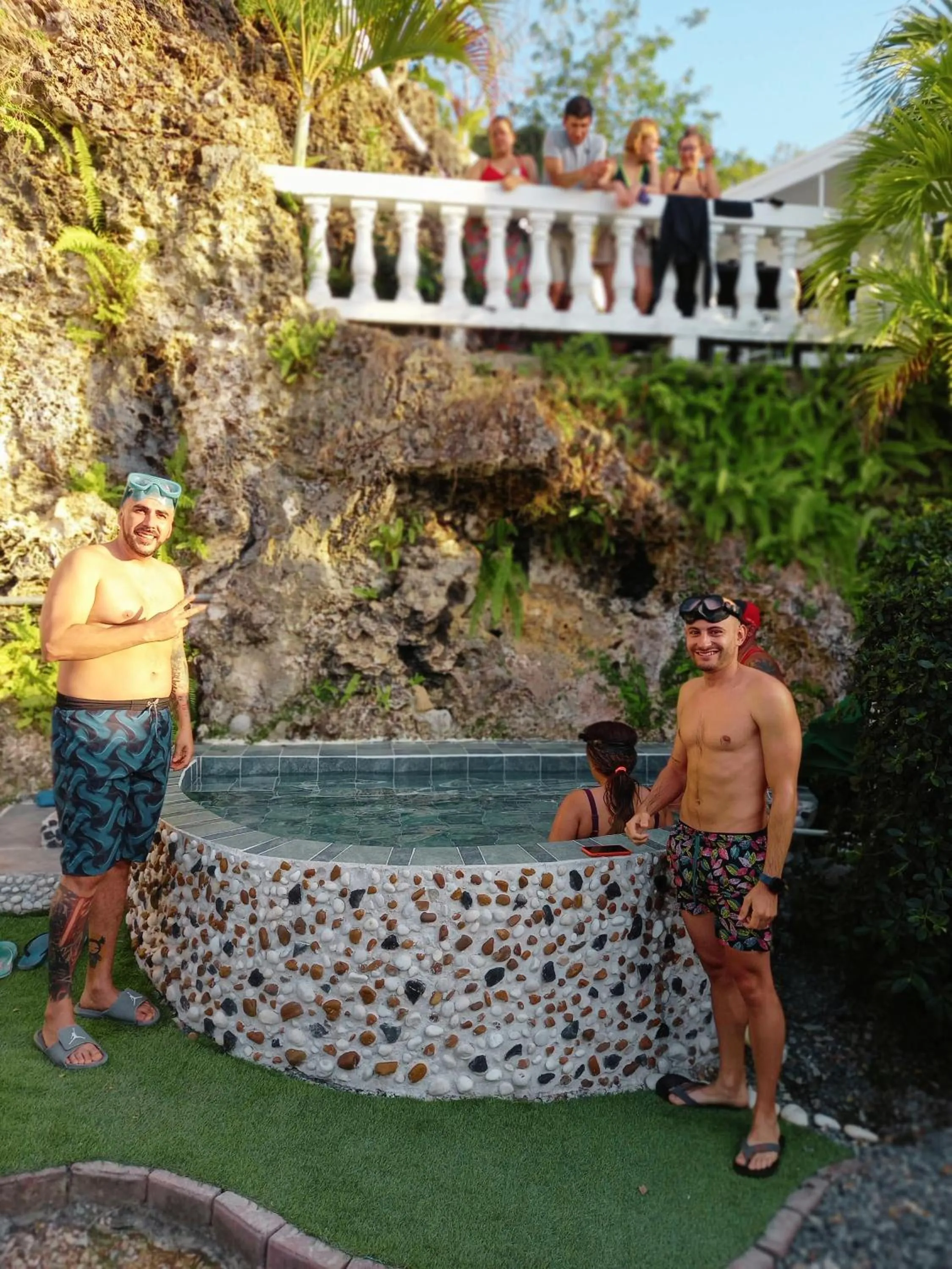 Swimming pool in The Rock House Eco