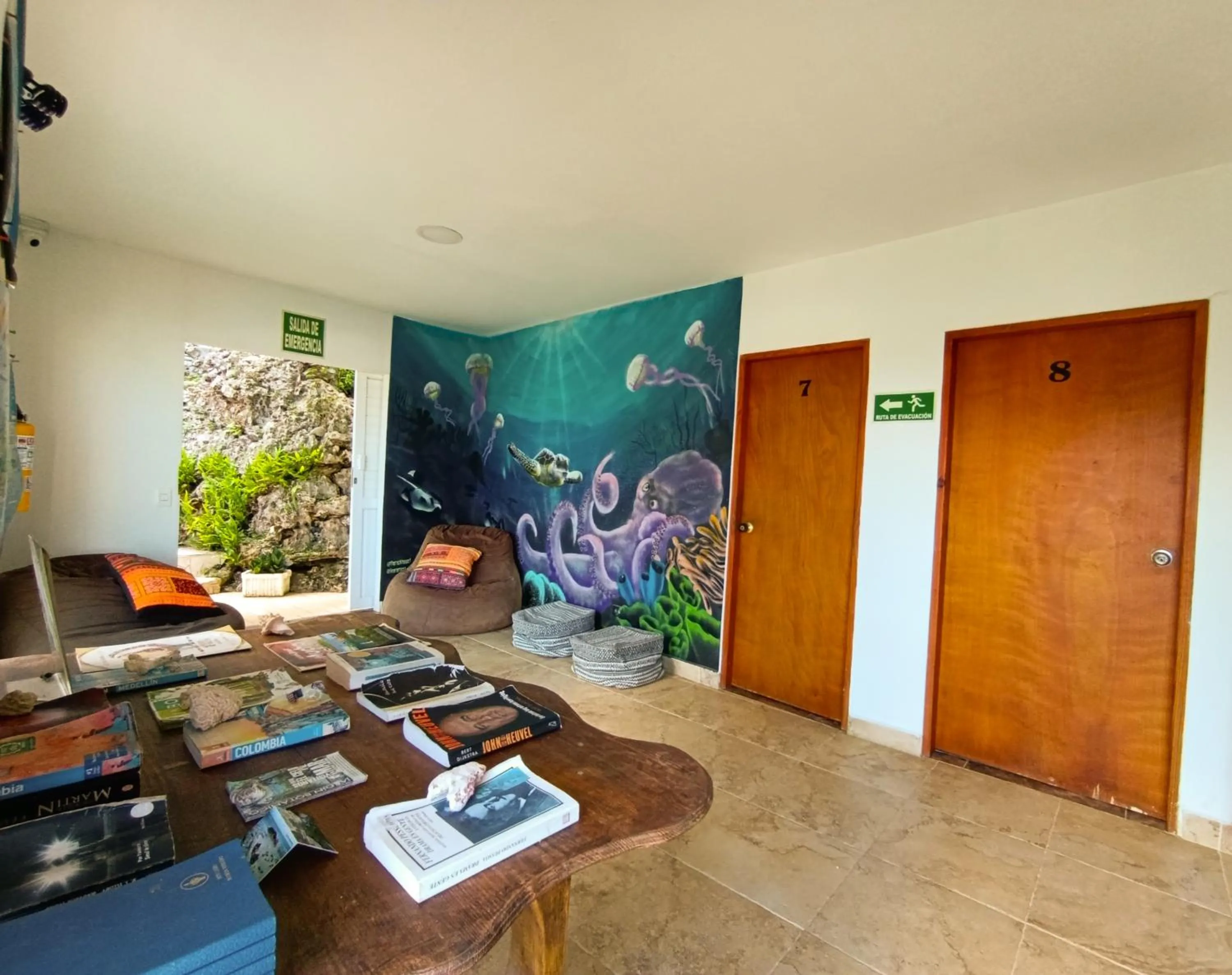 Living room in The Rock House Eco