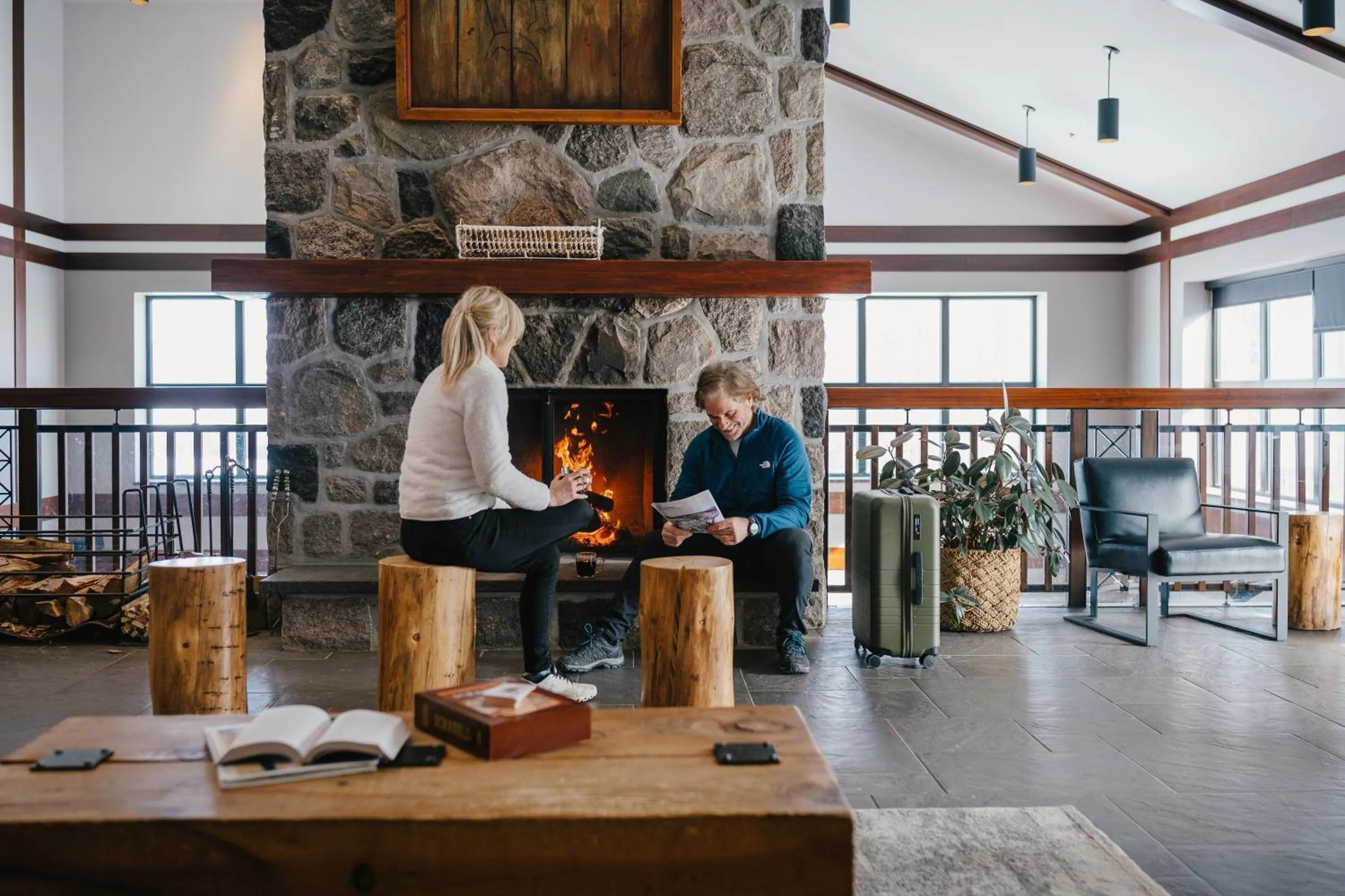 Lobby or reception in Station Touristique Duchesnay - Sepaq