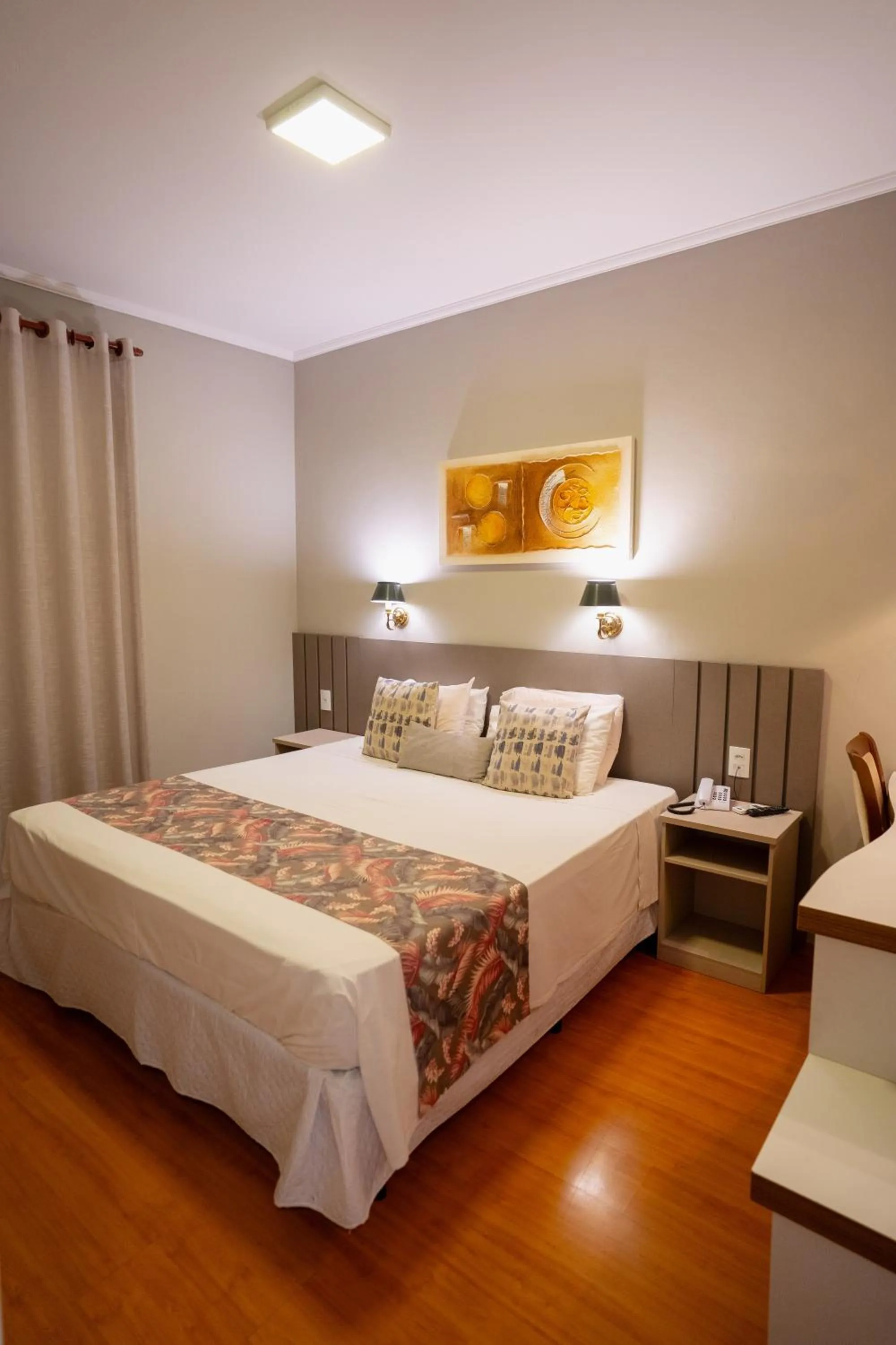 Bed in Hotel Minas Gerais