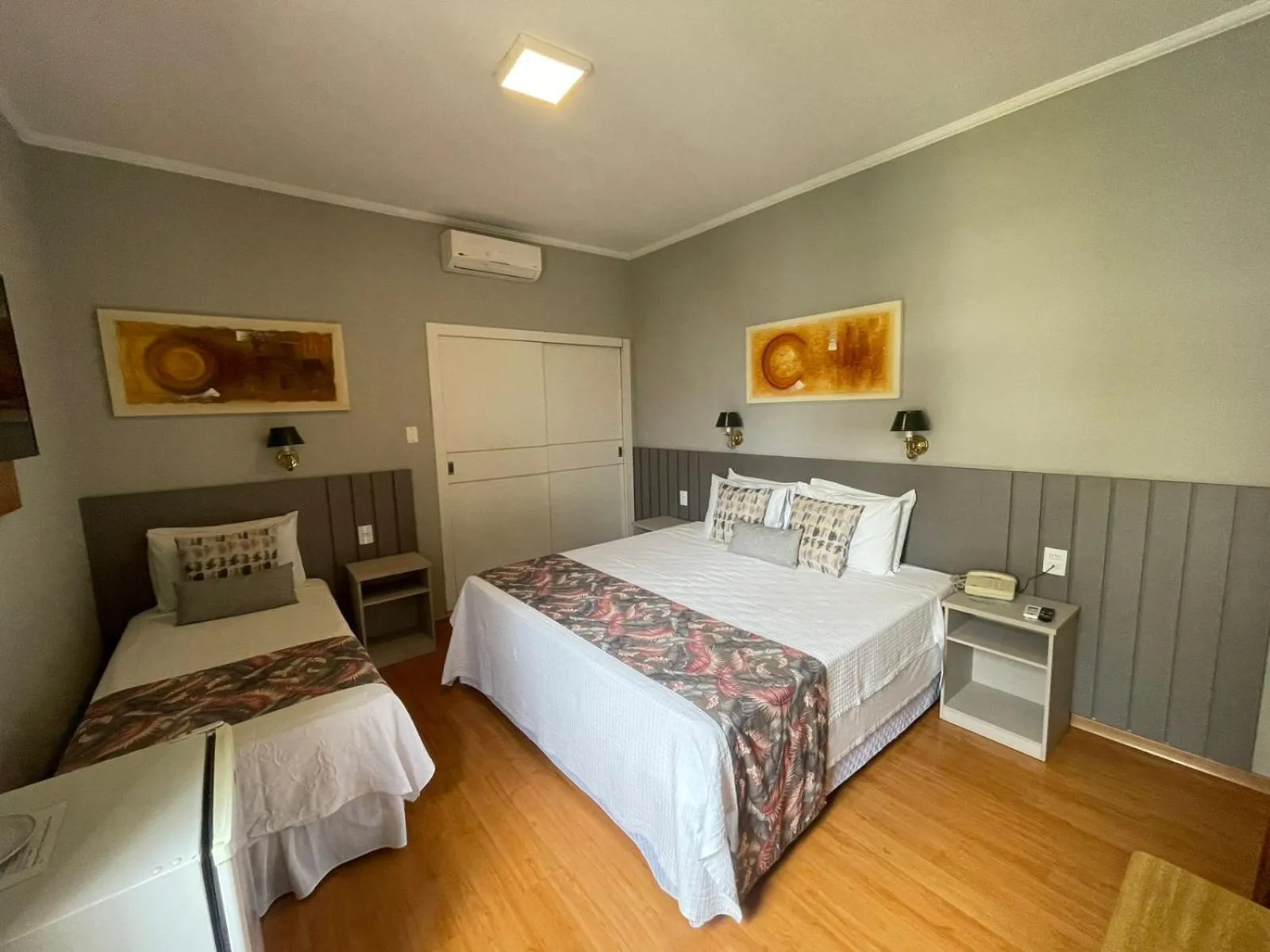 Bed in Hotel Minas Gerais