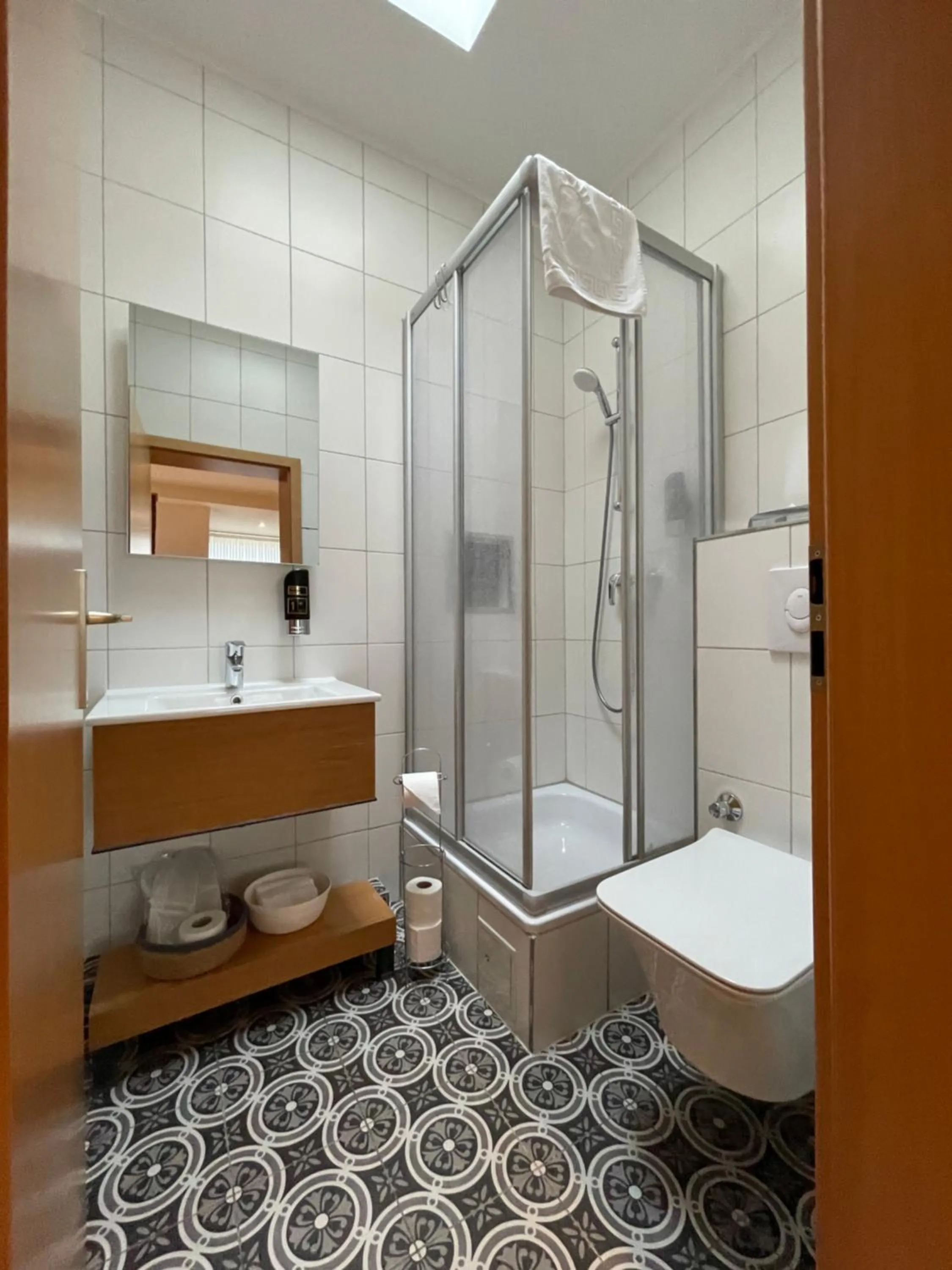 Shower in Hotel Altes Fährhaus