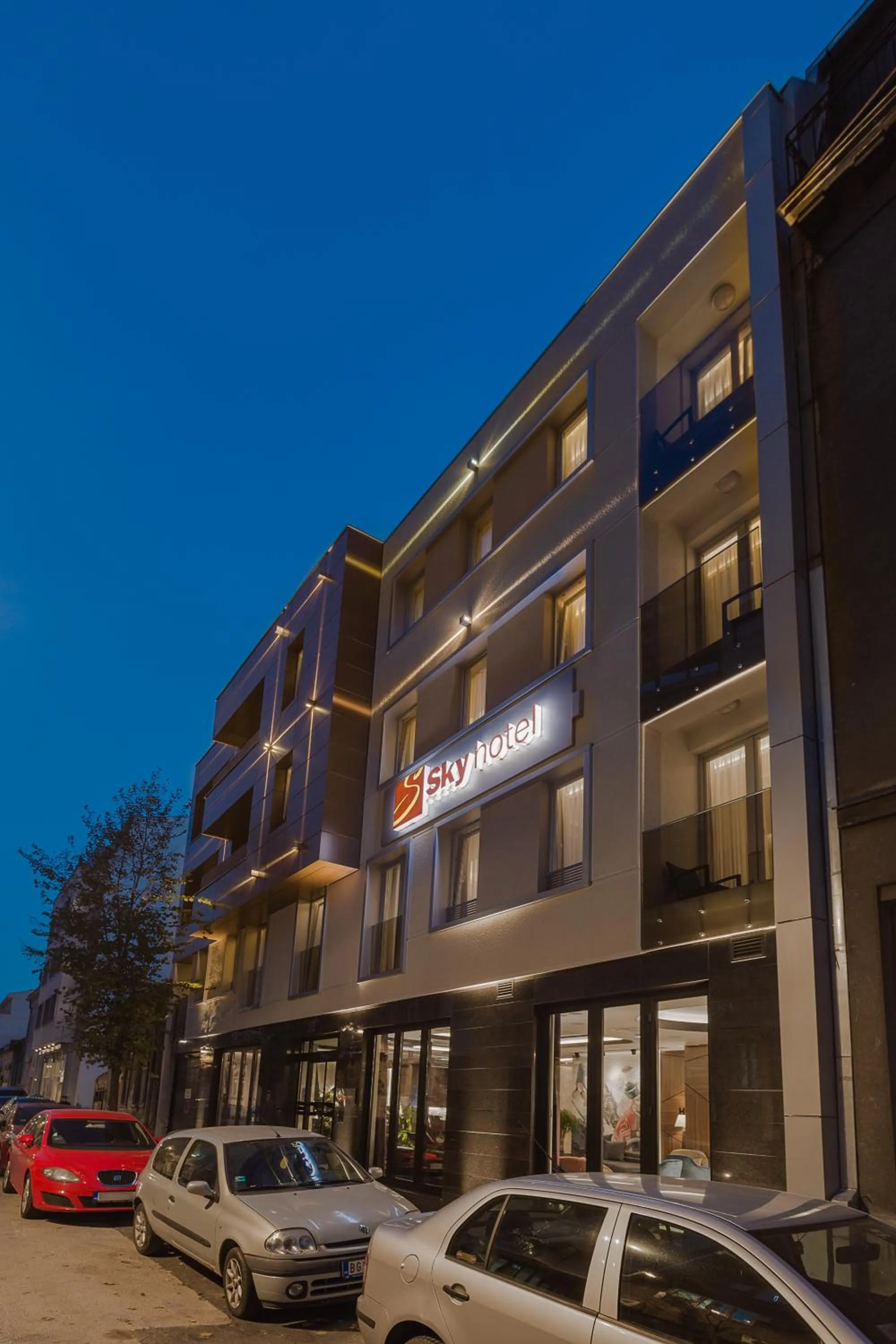 Facade/entrance in Sky Hotel