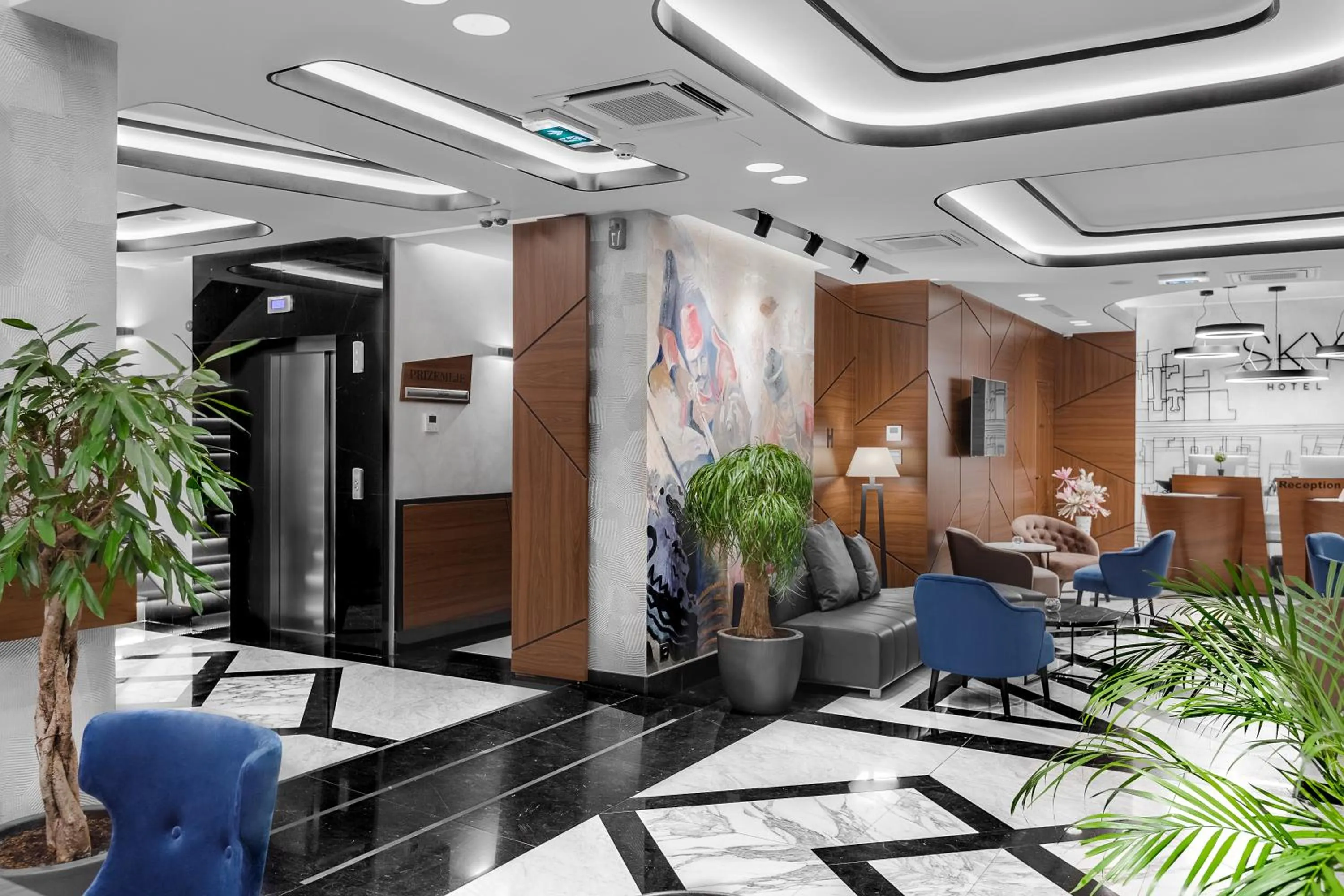 Lobby or reception in Sky Hotel