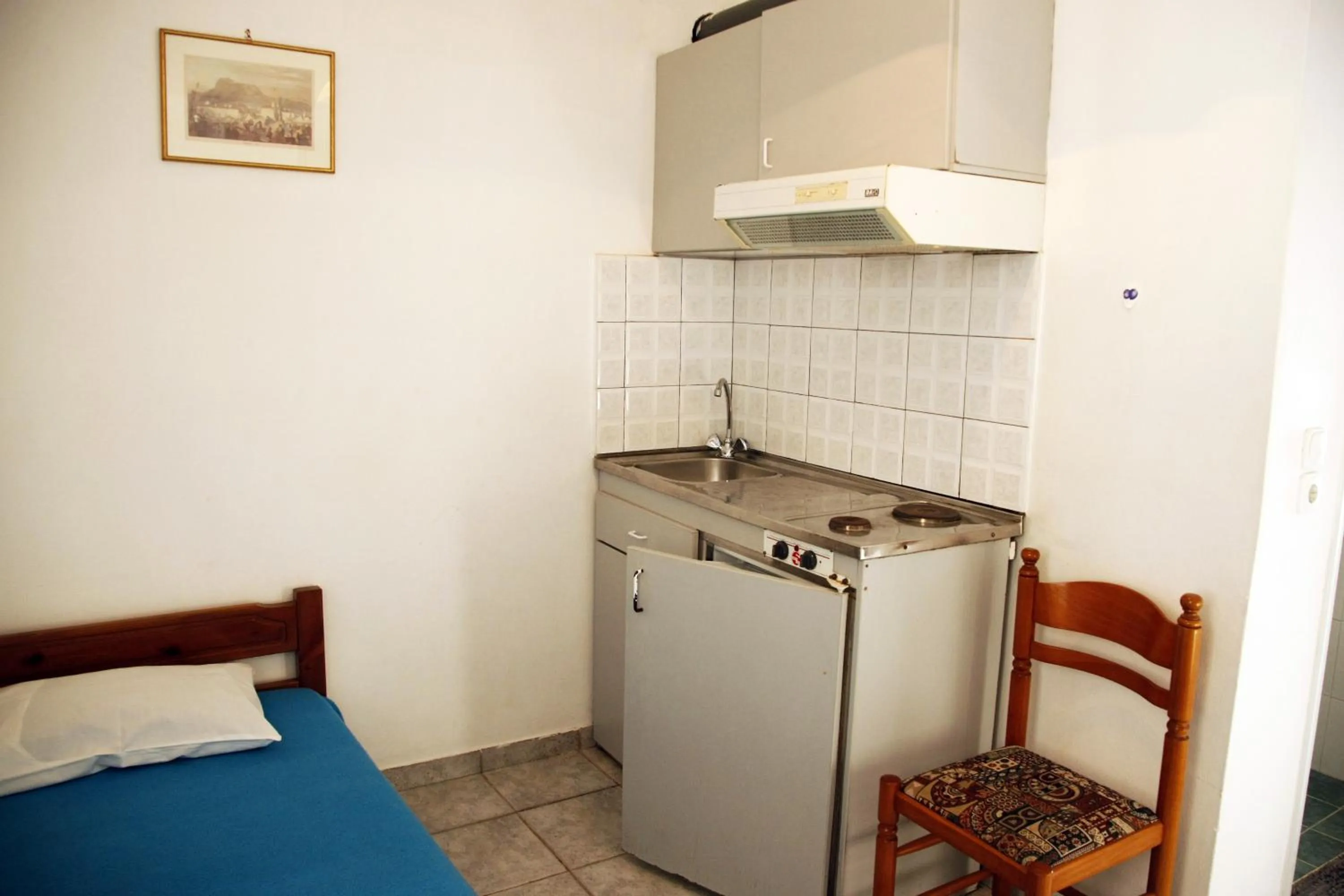 Kitchen or kitchenette in Kalliopi Hotel