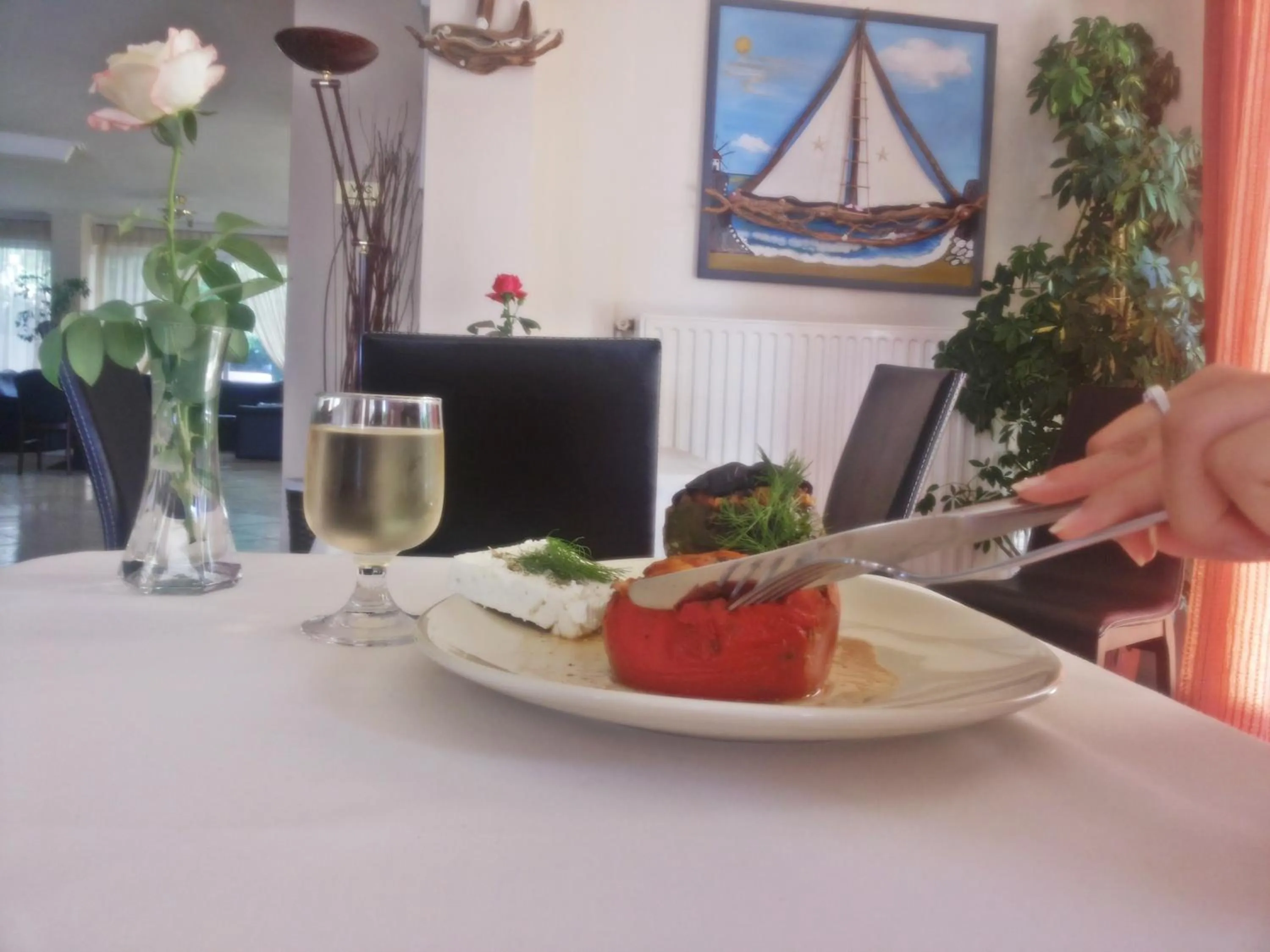 Food close-up in Hotel Romantica