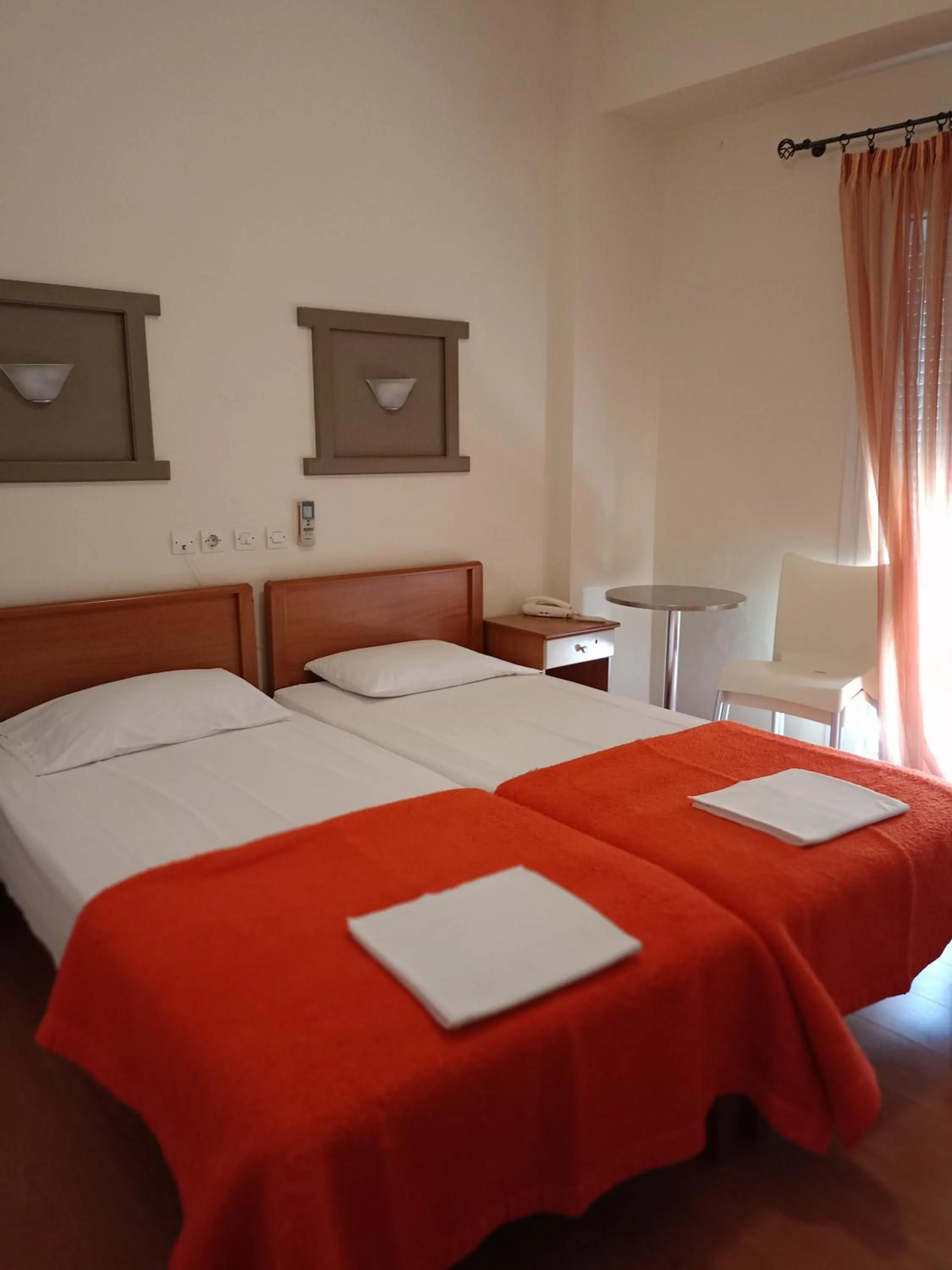 Bed in Efstratios Hotel