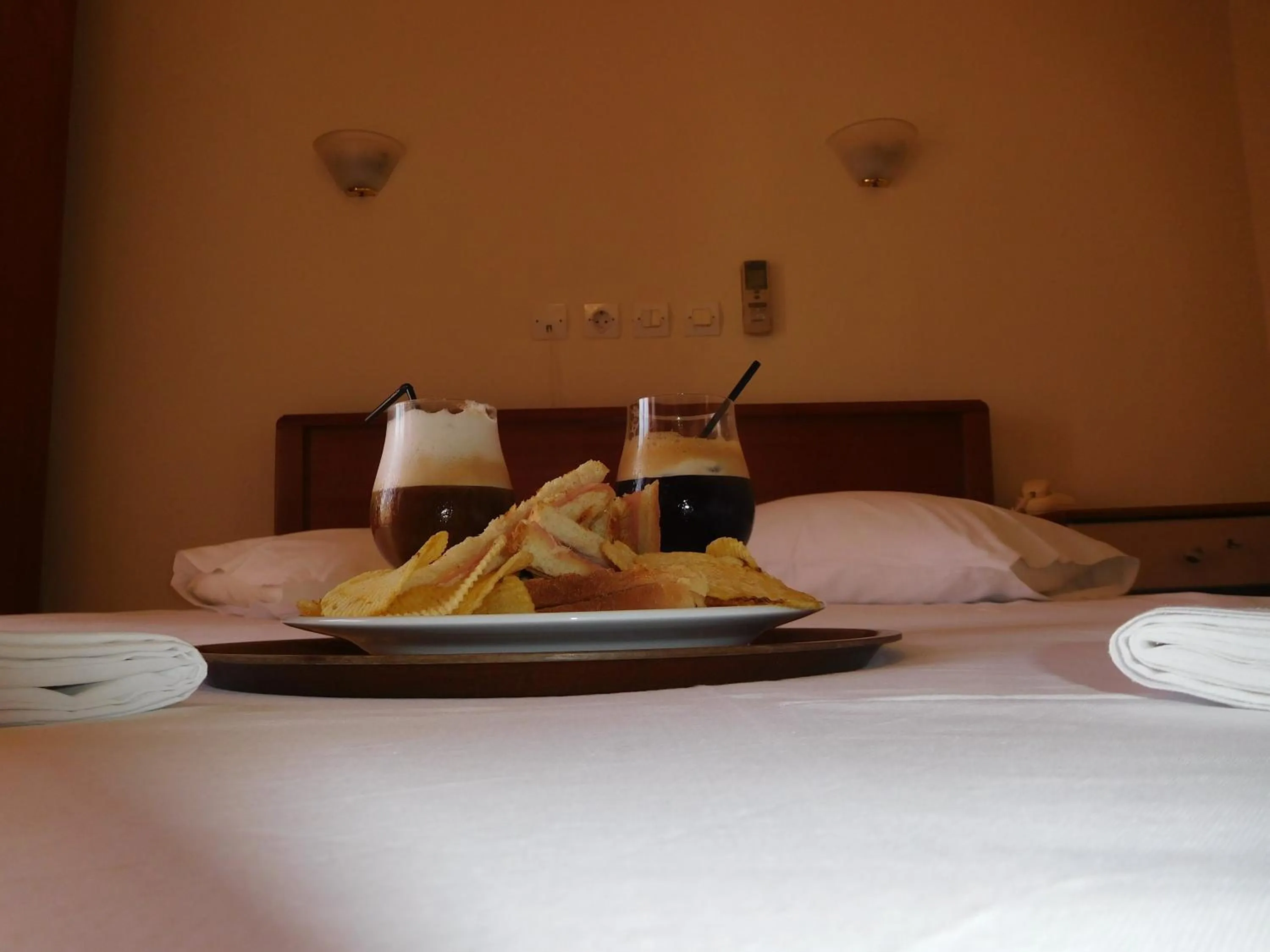 Bed in Efstratios Hotel