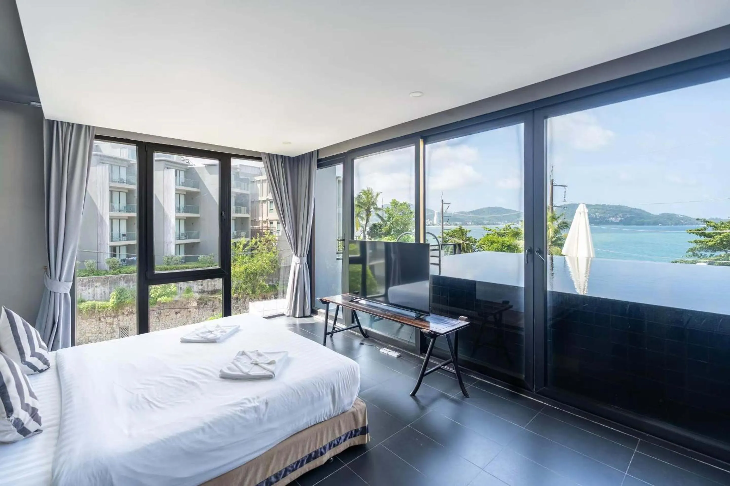 Natural landscape, Bed in See Sea Villa Phuket SHA