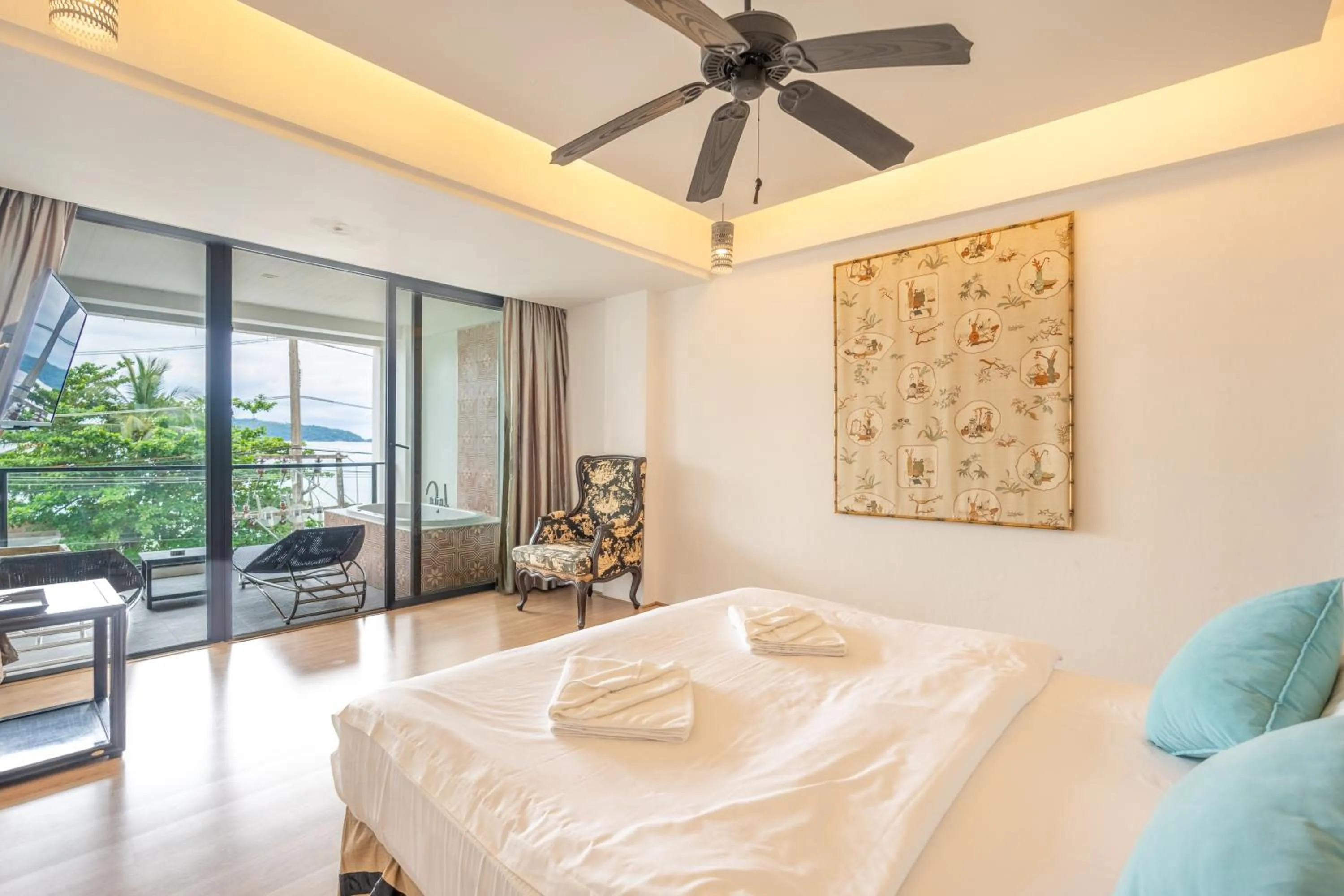 Bed in See Sea Villa Phuket SHA