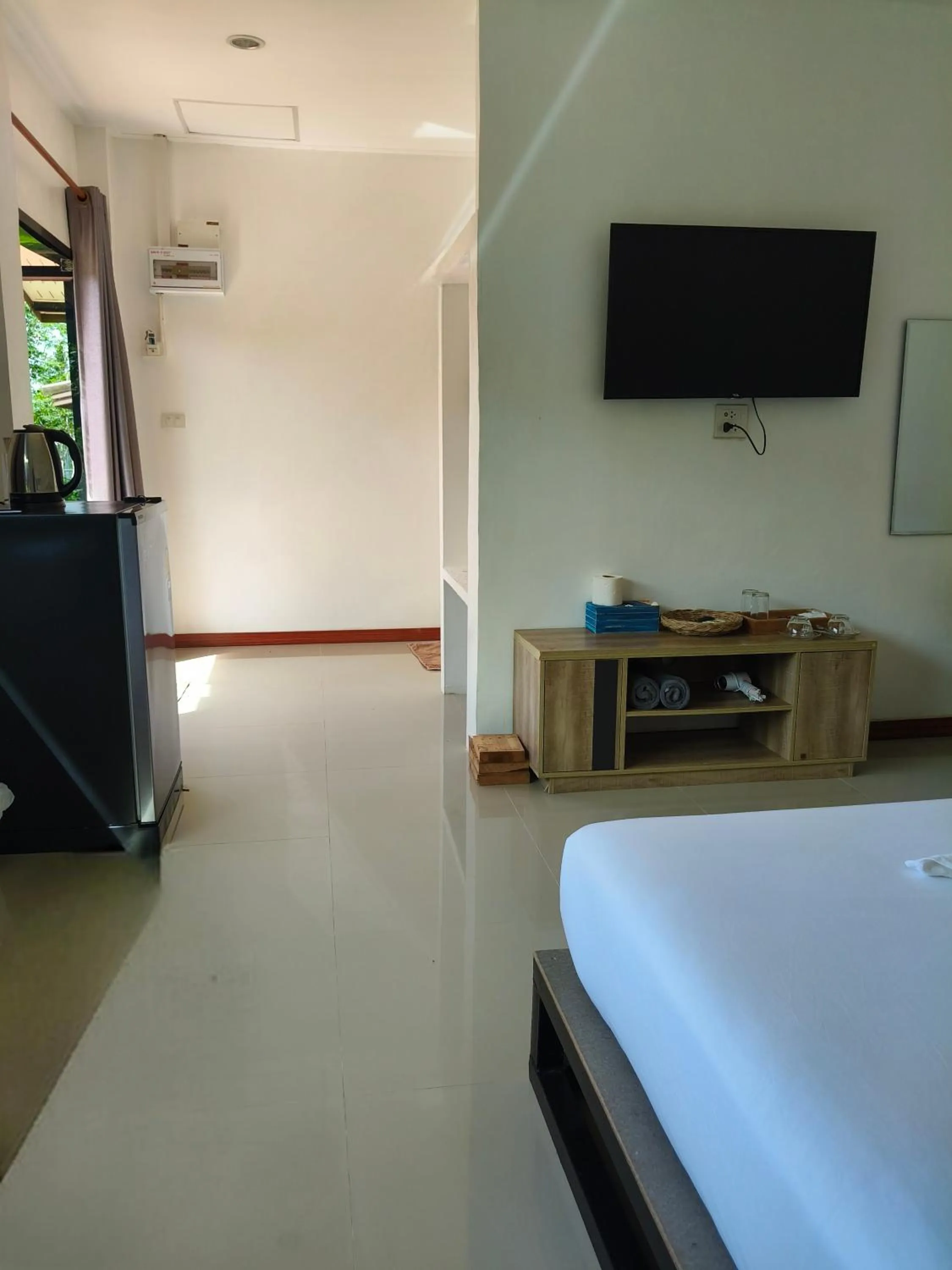 Bed in The Lodge at Koh Kood