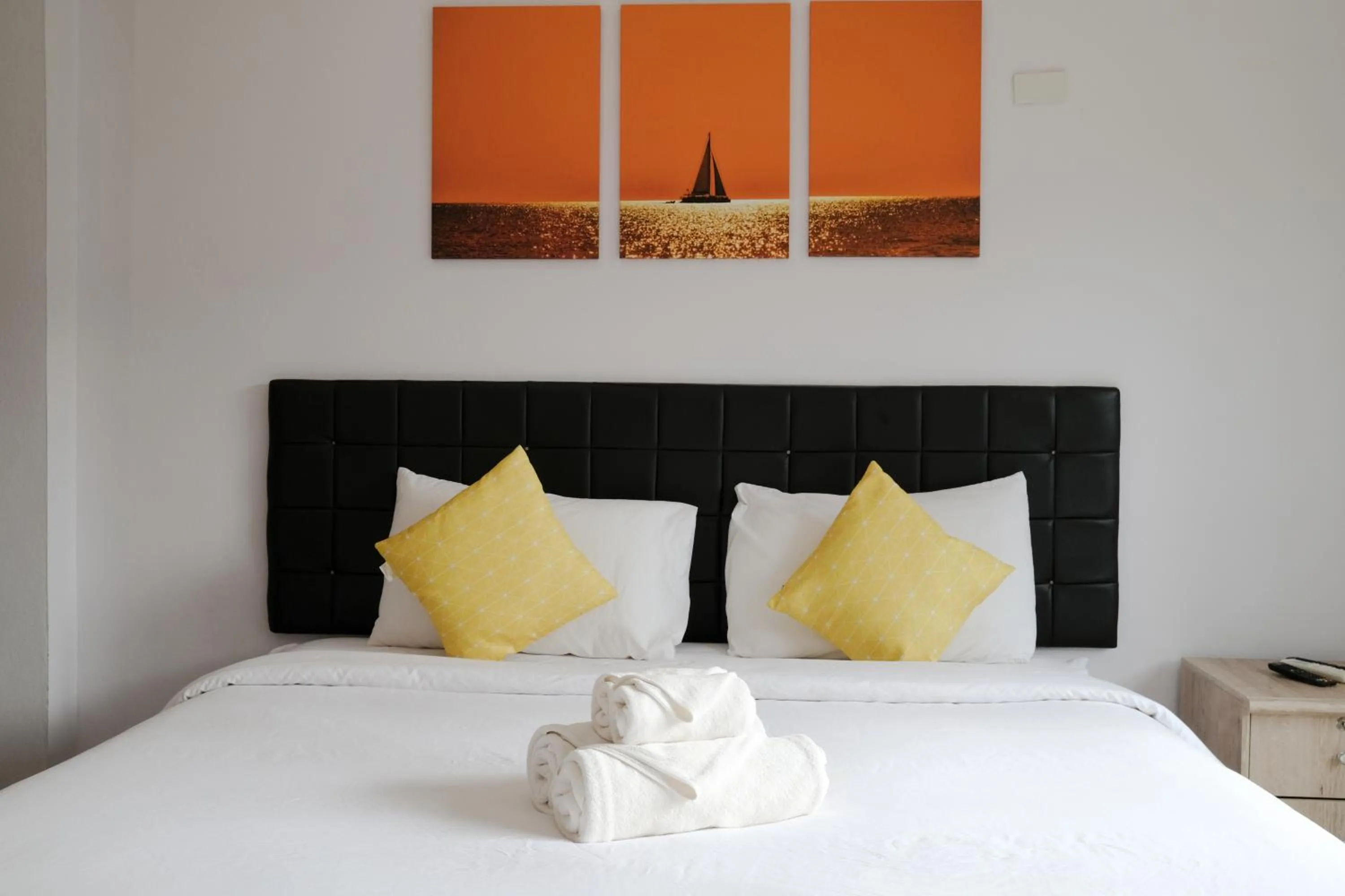 Bed in The Lodge at Koh Kood