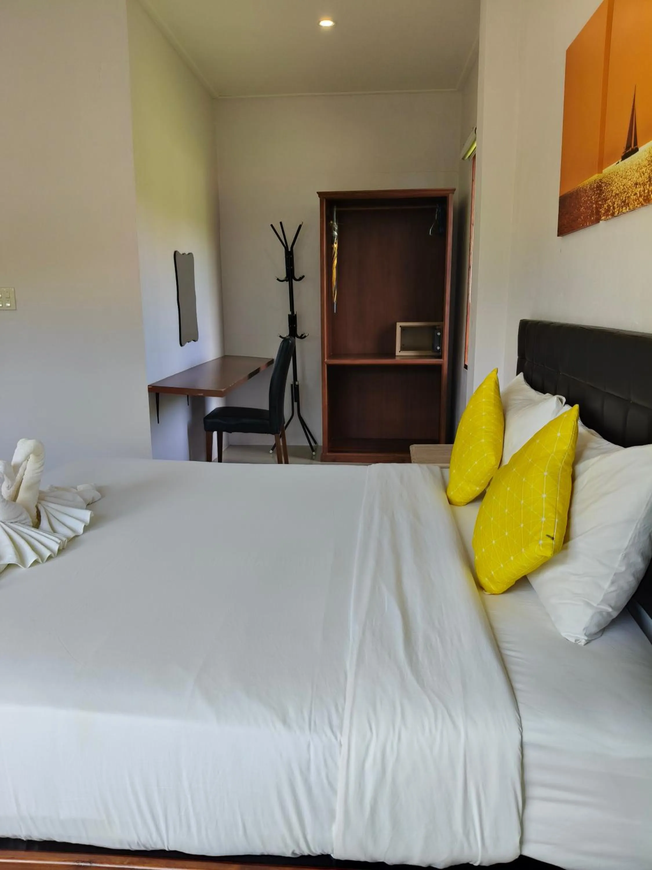 Bed in The Lodge at Koh Kood