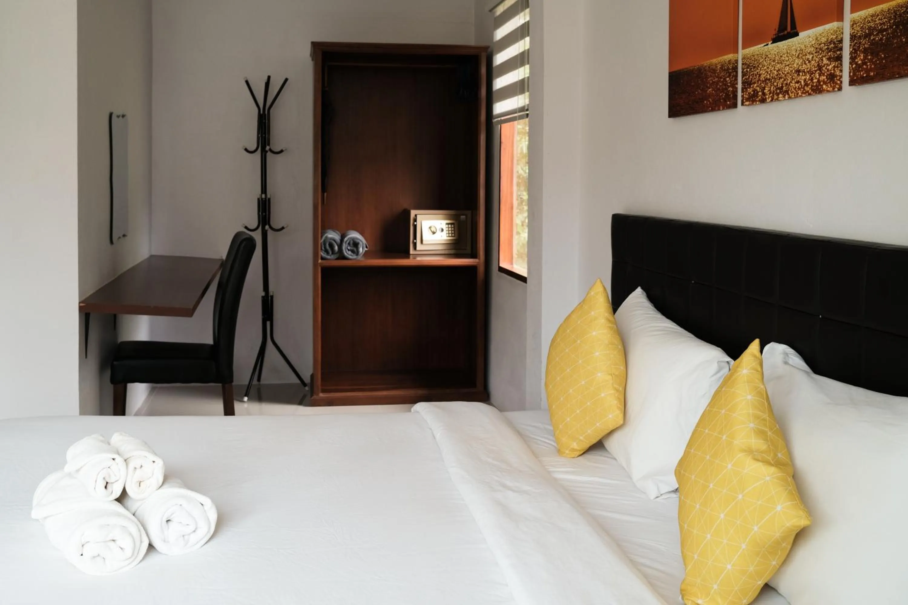 Bed in The Lodge at Koh Kood