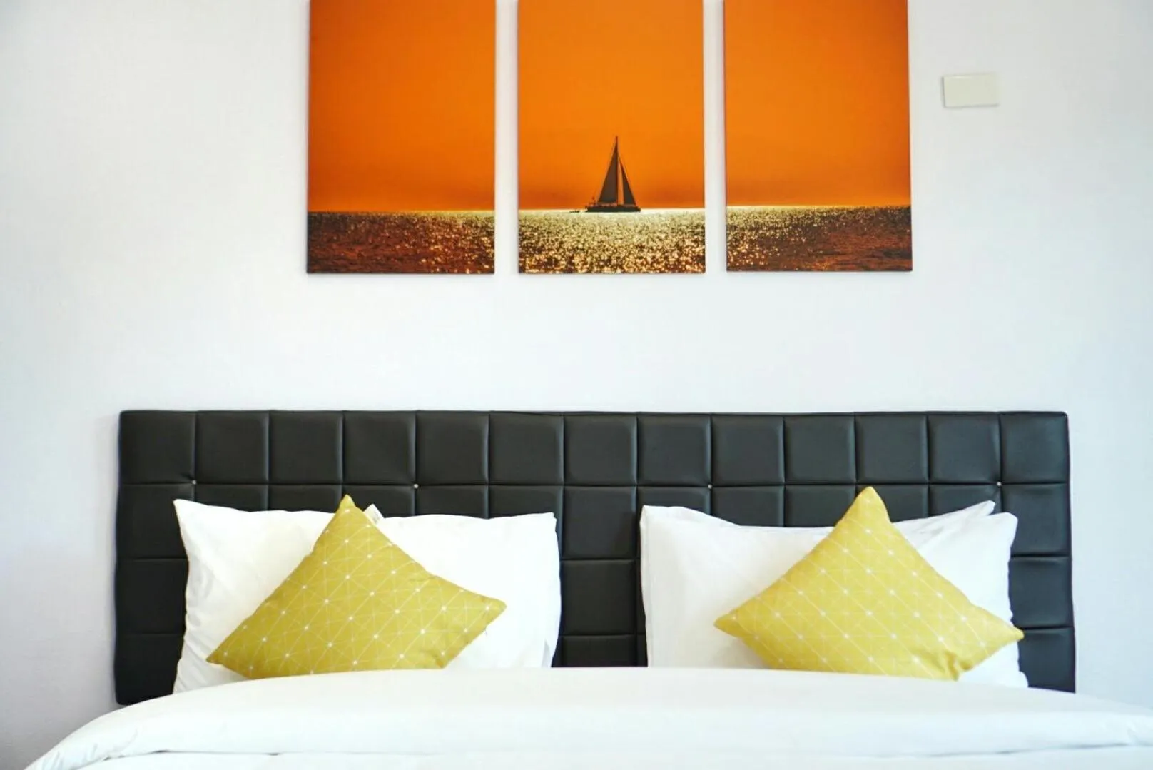 Bed in The Lodge at Koh Kood