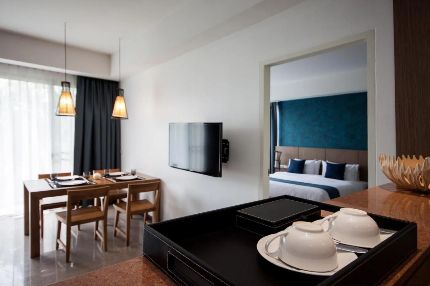 TV and multimedia, Bed in The Leela Resort & Spa Pattaya