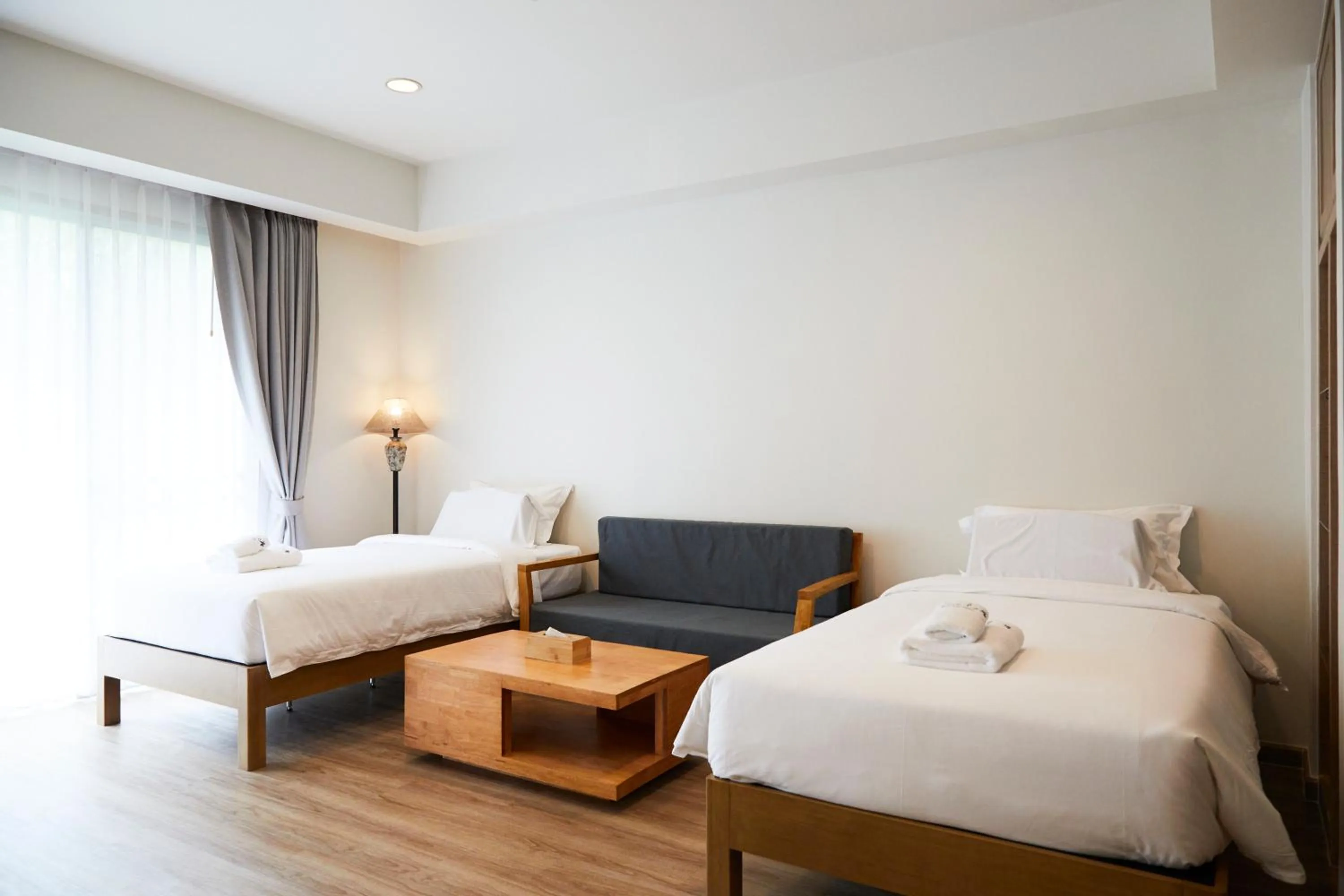 Bed in The Leela Resort & Spa Pattaya