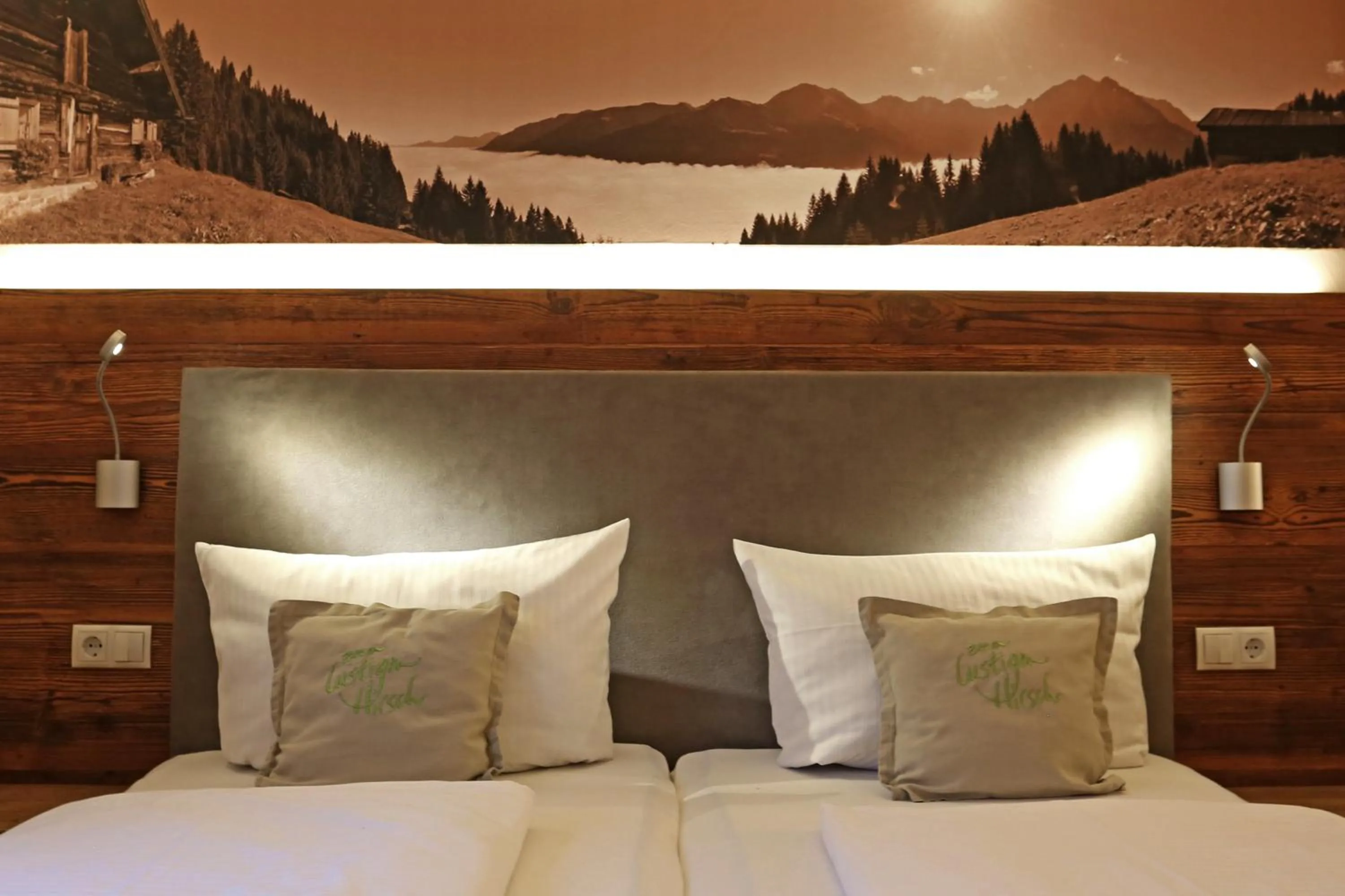 Bed in lustiger Hirsch